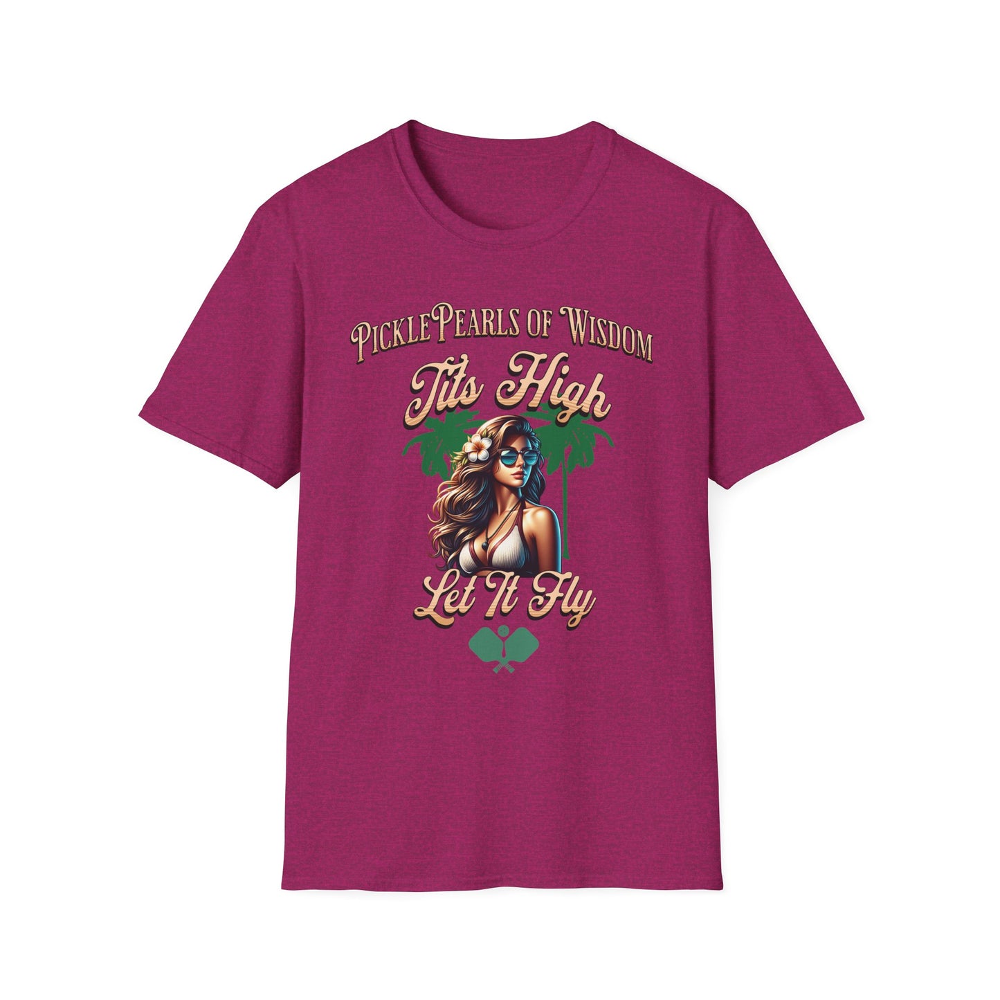 PicklePearls Of Wisdom. Pickleball Tee.