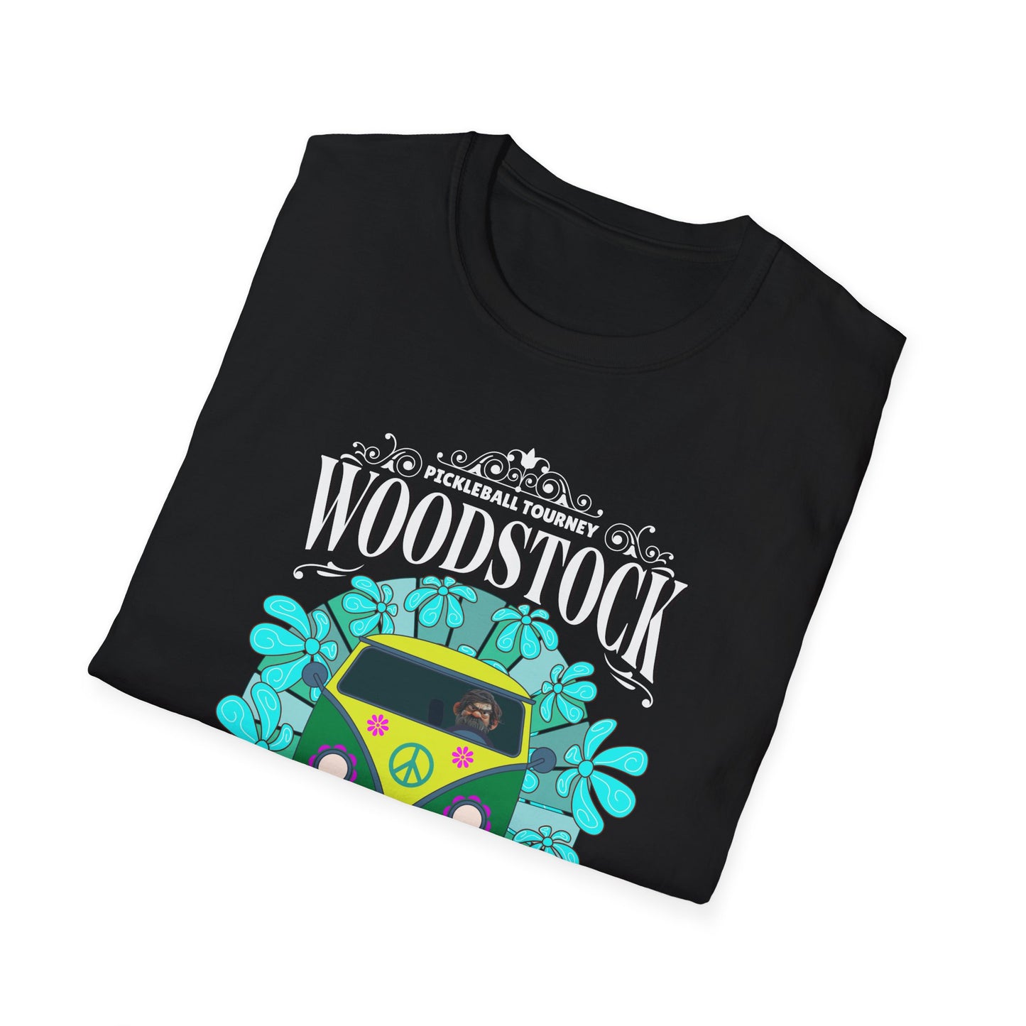 Woodstock. 3 Days of Pickleball. Pickleball Tee.