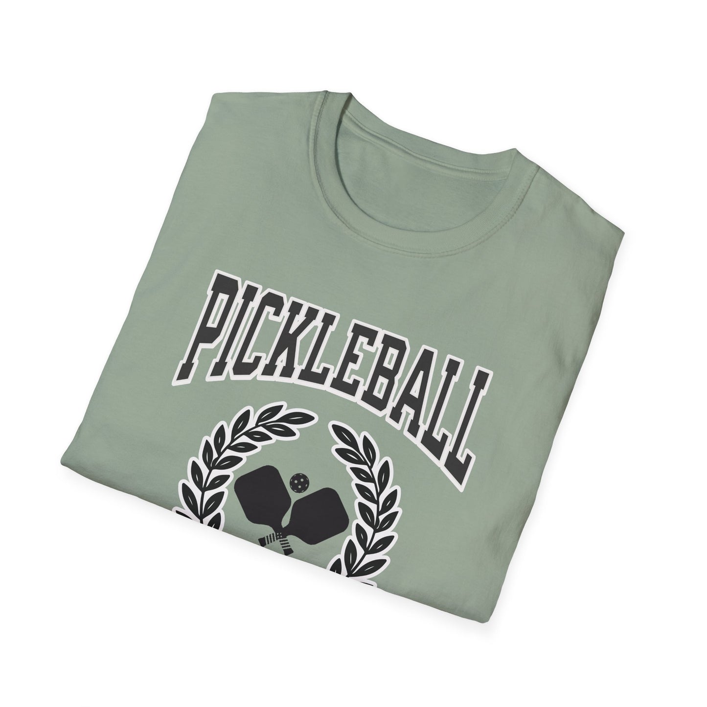 Pickleball with wreath. Pickleball Tee.