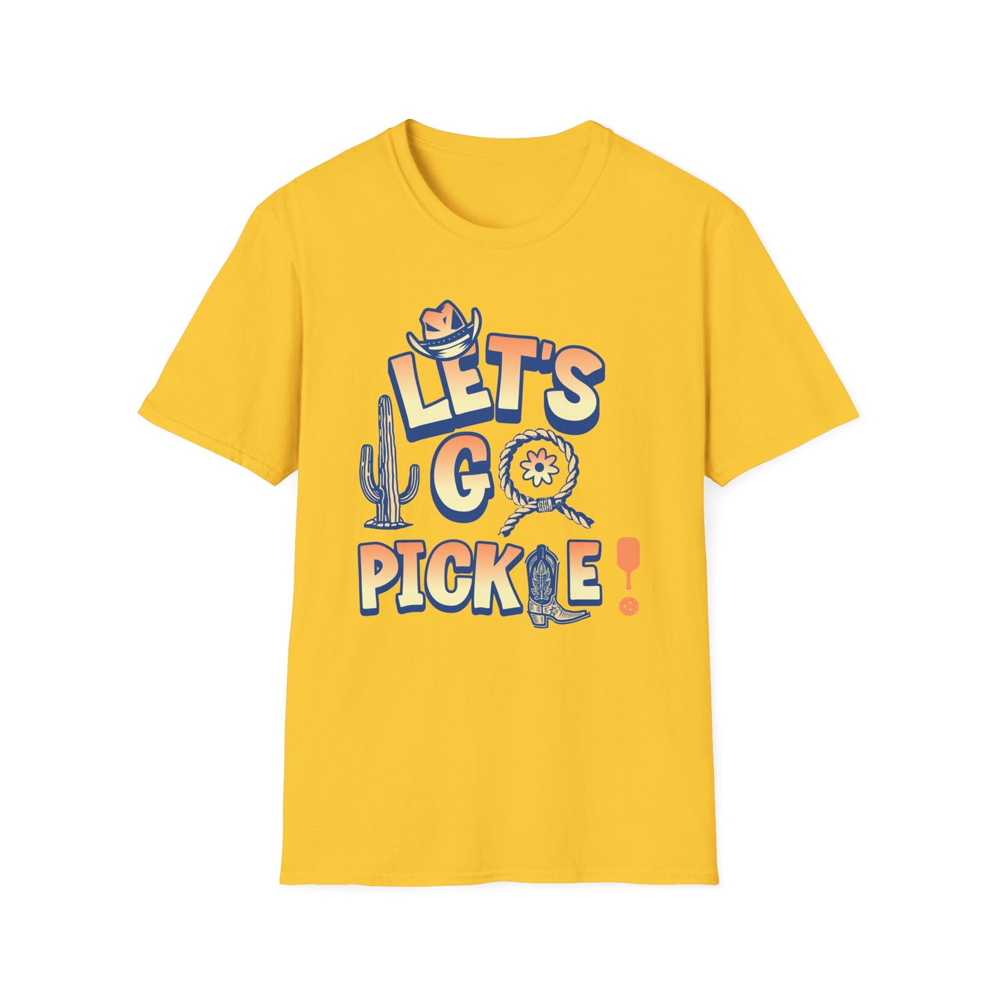 Let's Go Pickle. Pickleball Tee.