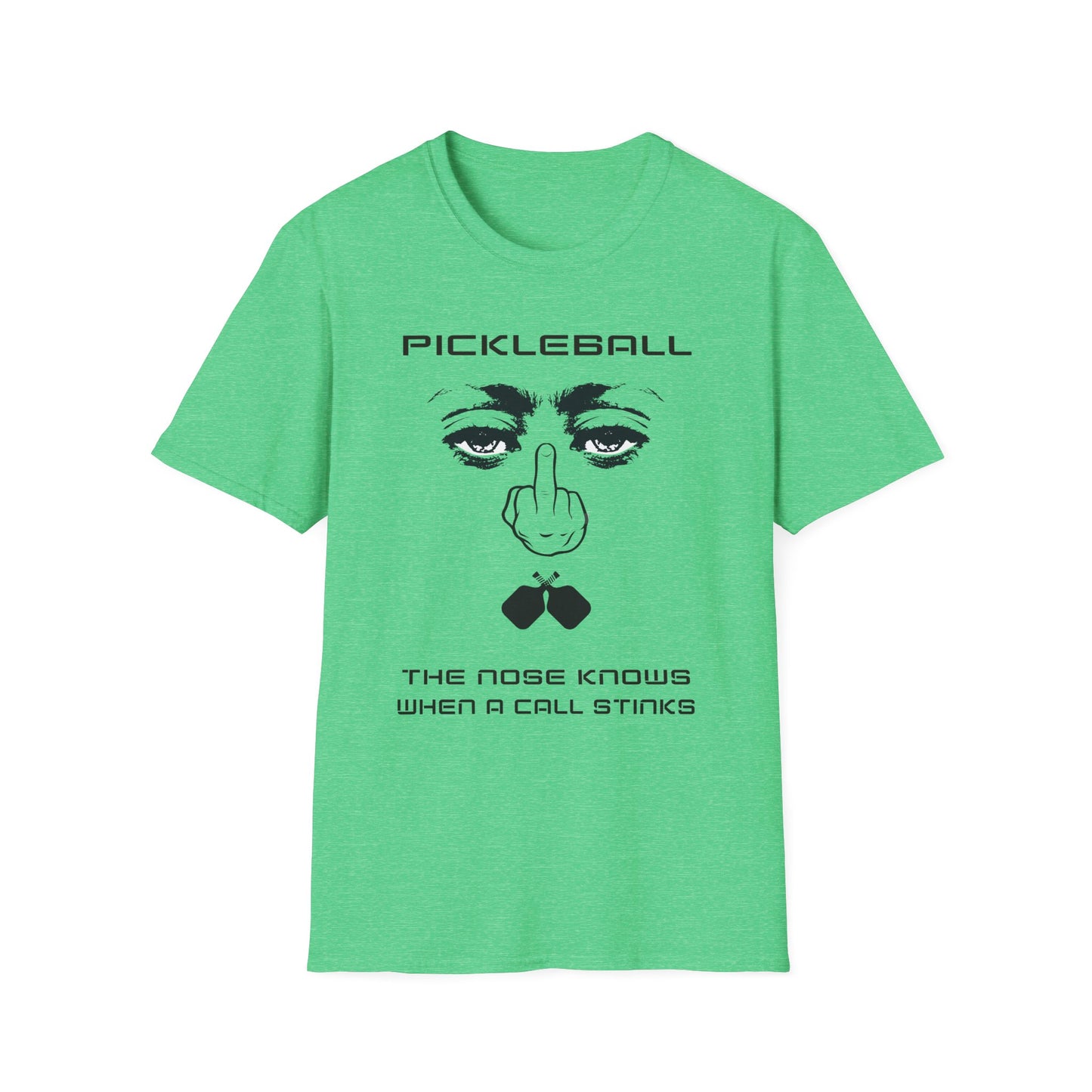 The Nose Knows When. Pickleball Tee.