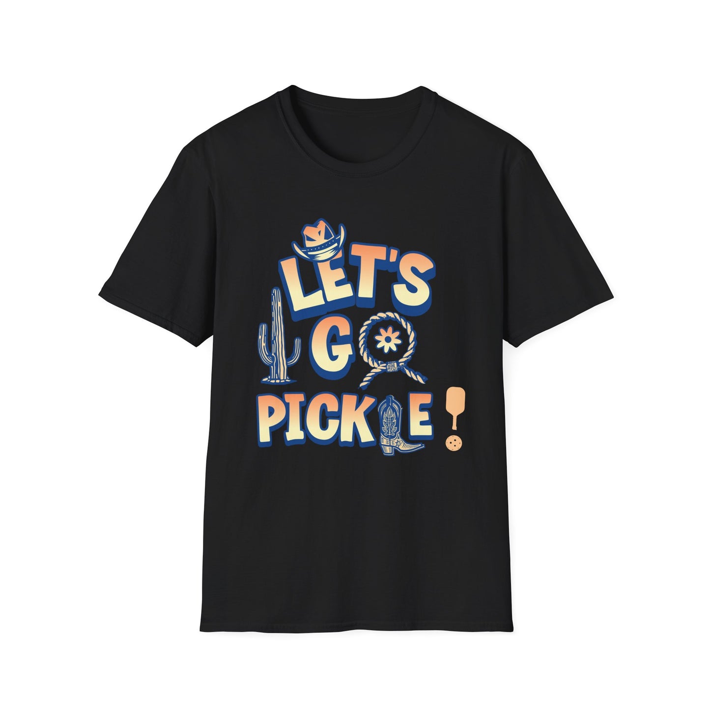 Let's Go Pickle. Pickleball Tee.