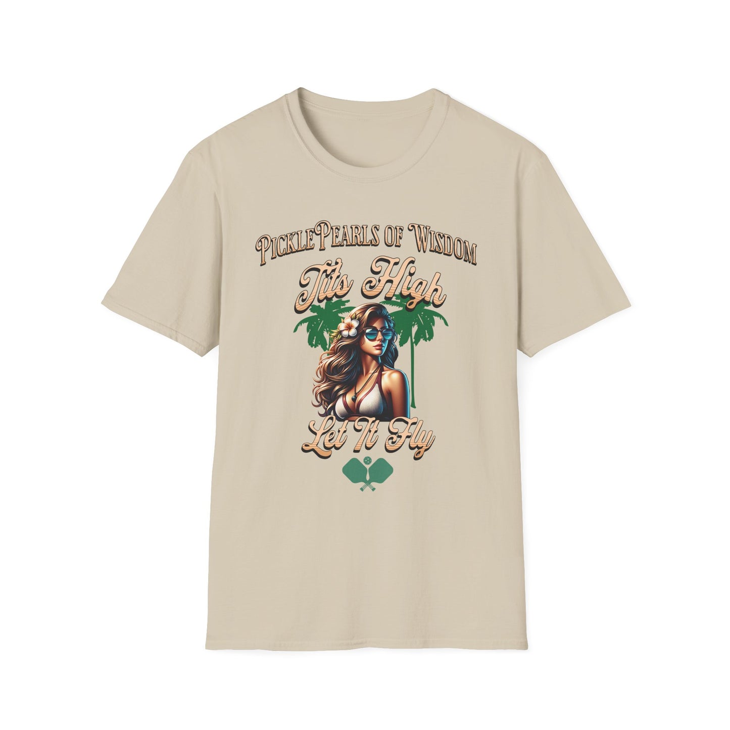 PicklePearls Of Wisdom. Pickleball Tee.