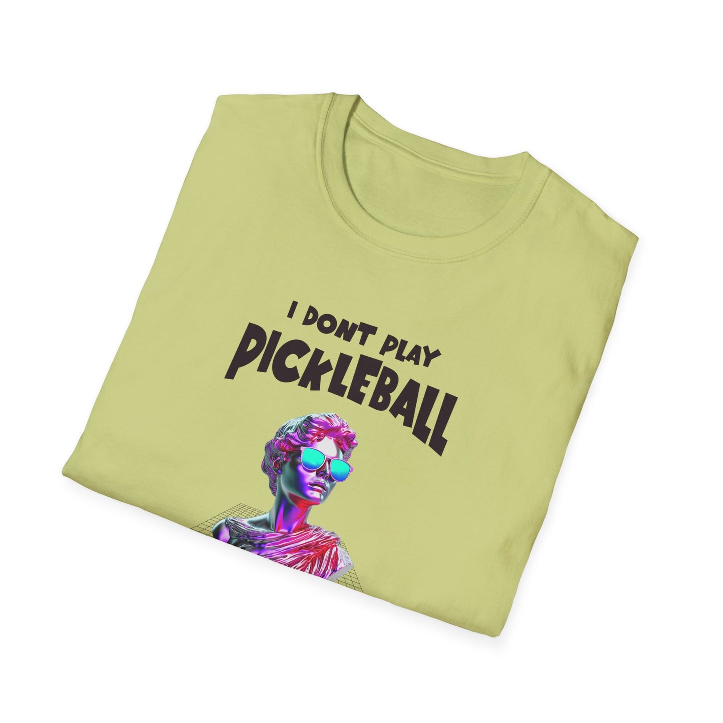 I Don't Play Pickleball Because (female). Pickleball Tee.
