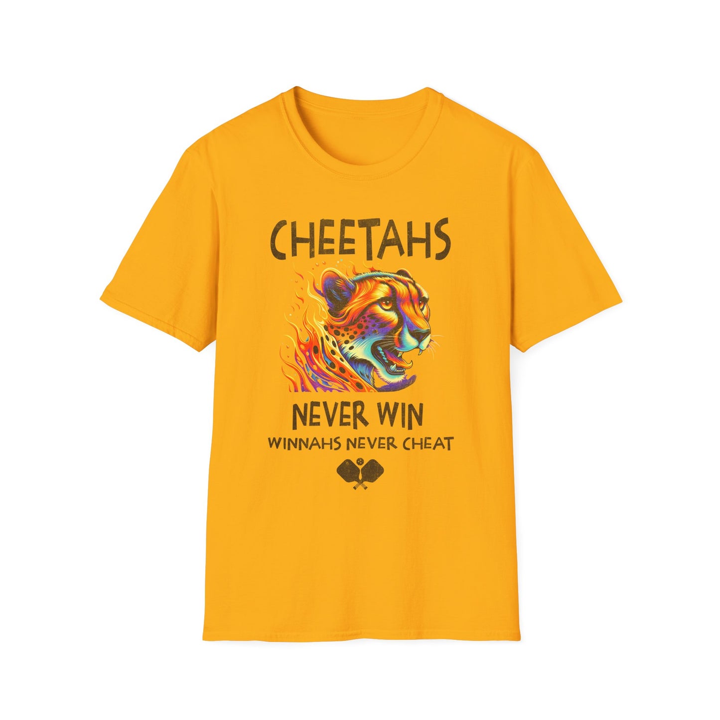 Cheetahs Never Win. Pickleball Tee.