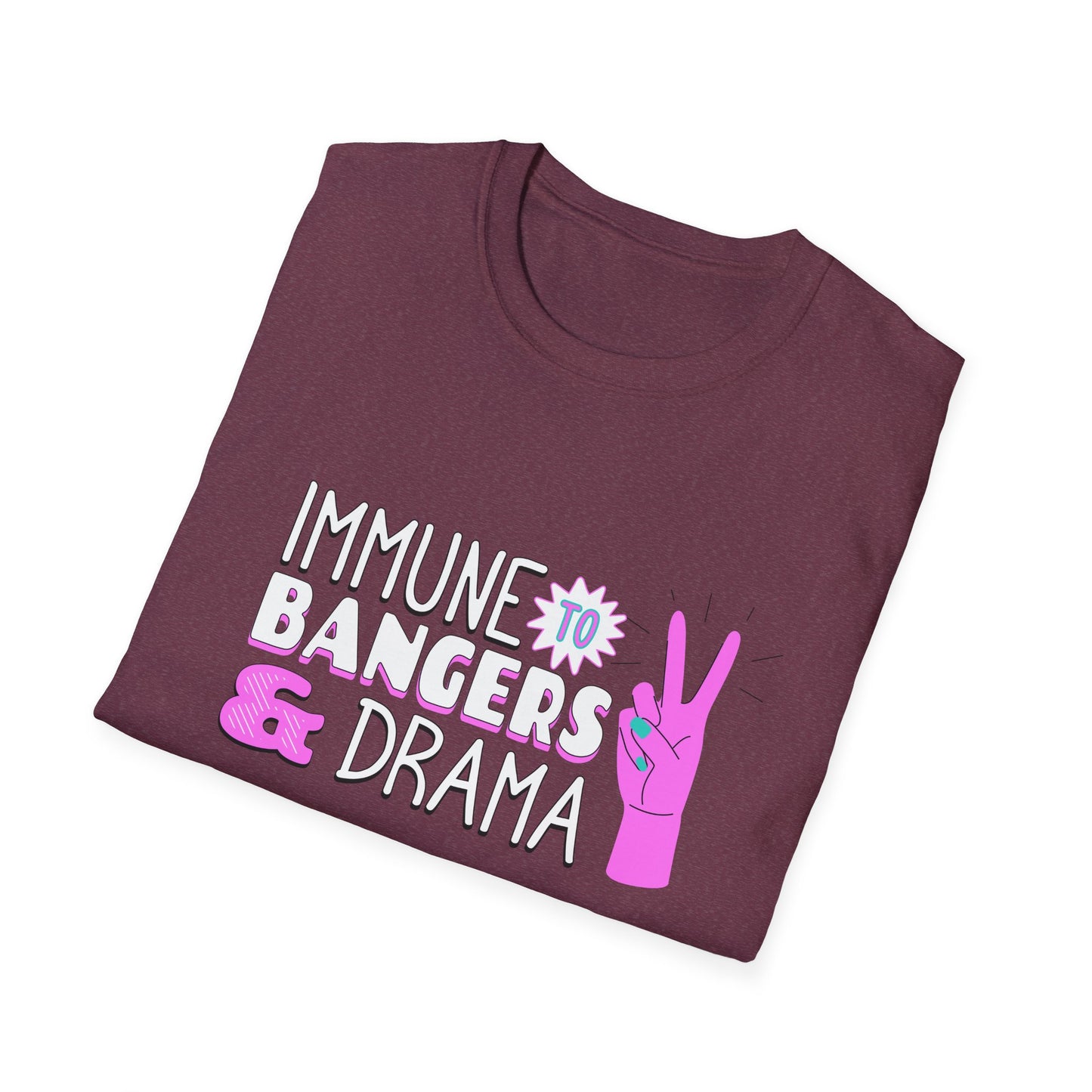 Immune to Bangers and Drama. Pickleball Tee.