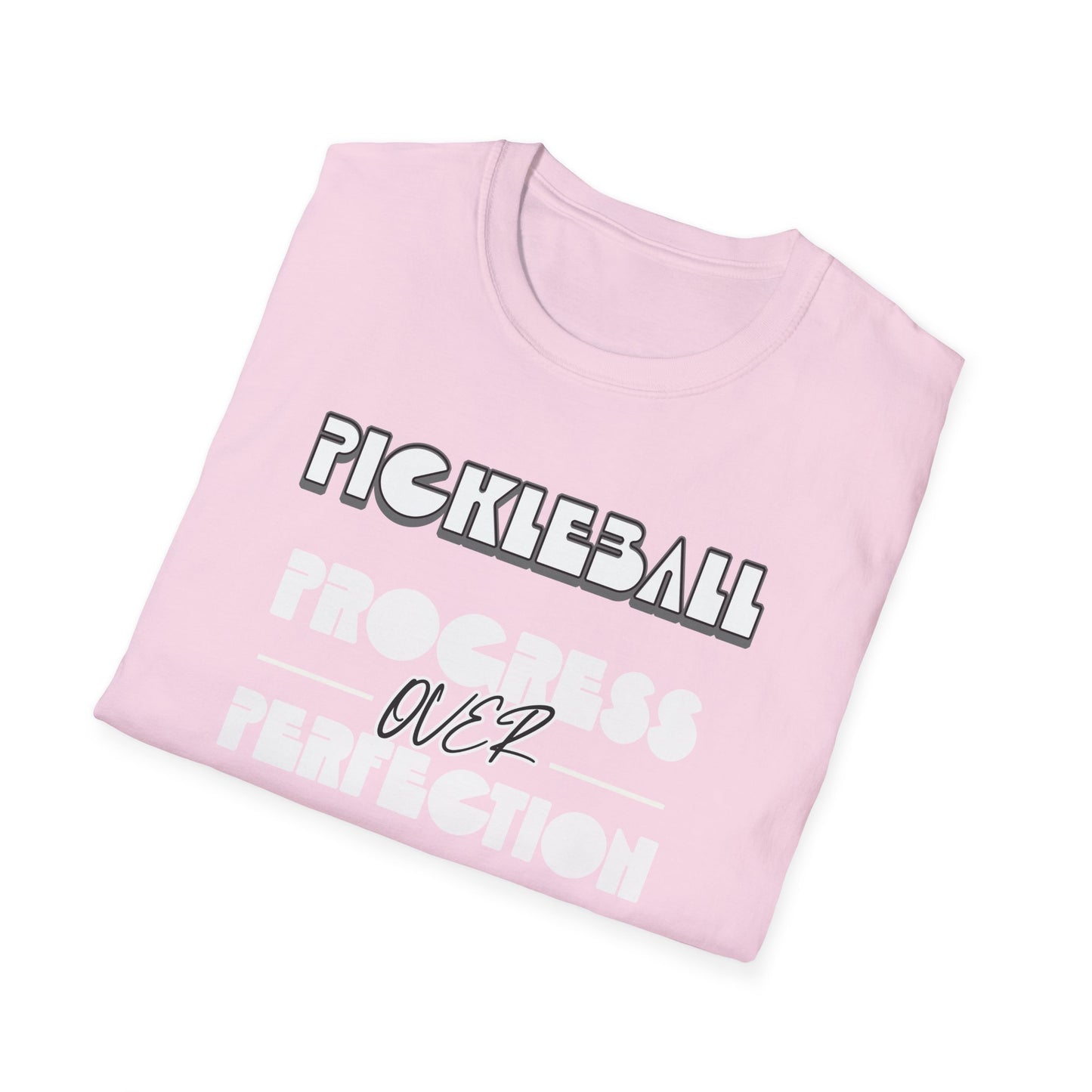 Progress over Perfection.  Pickleball Tee.