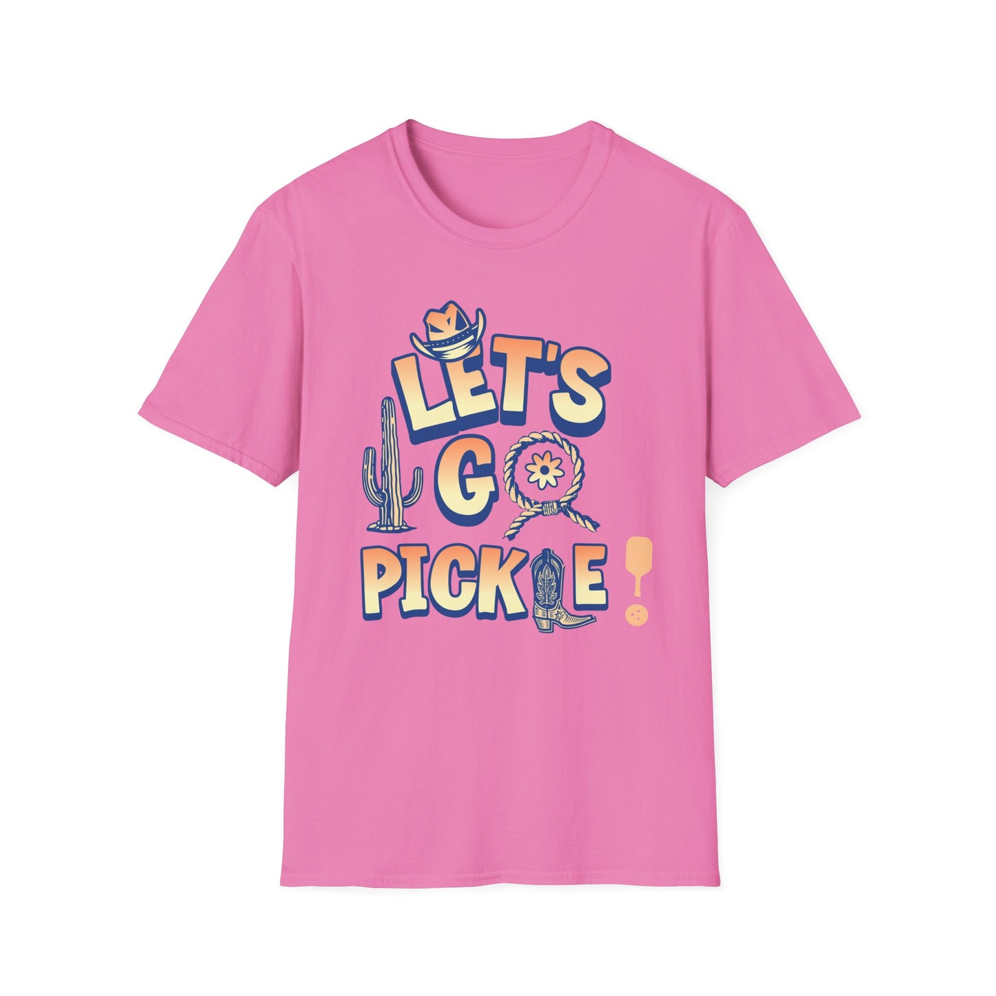 Let's Go Pickle. Pickleball Tee.