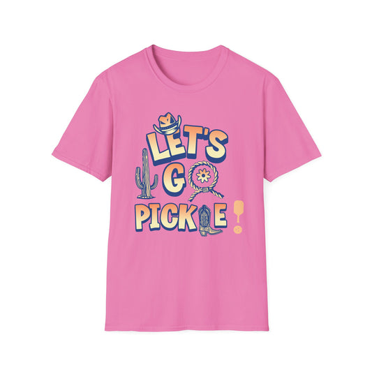 Let's Go Pickle. Pickleball Tee.