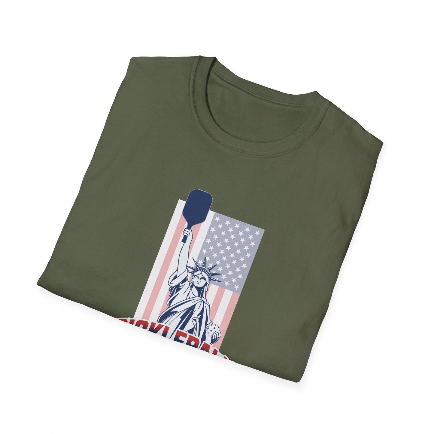 America's Sport with Flag.  Pickleball Tee.