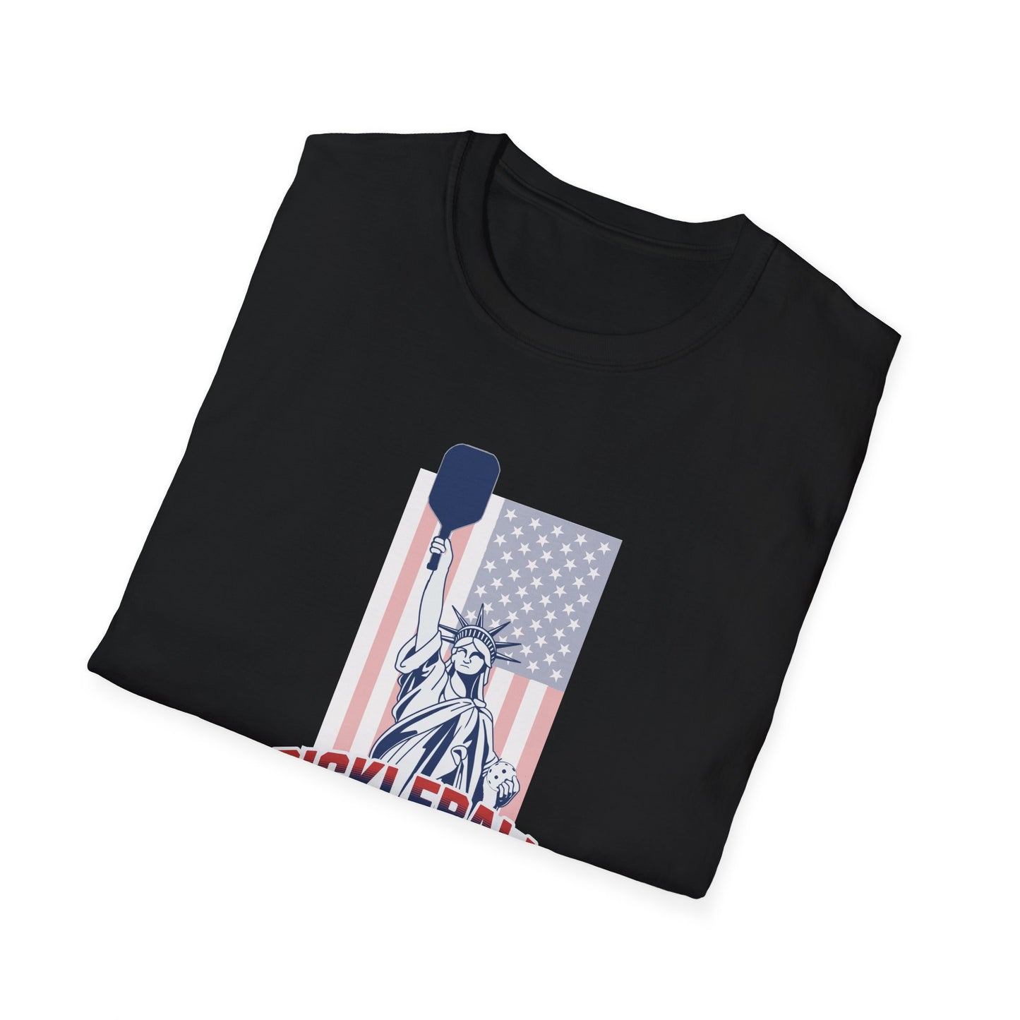 America's Sport with Flag. Pickleball Tee.
