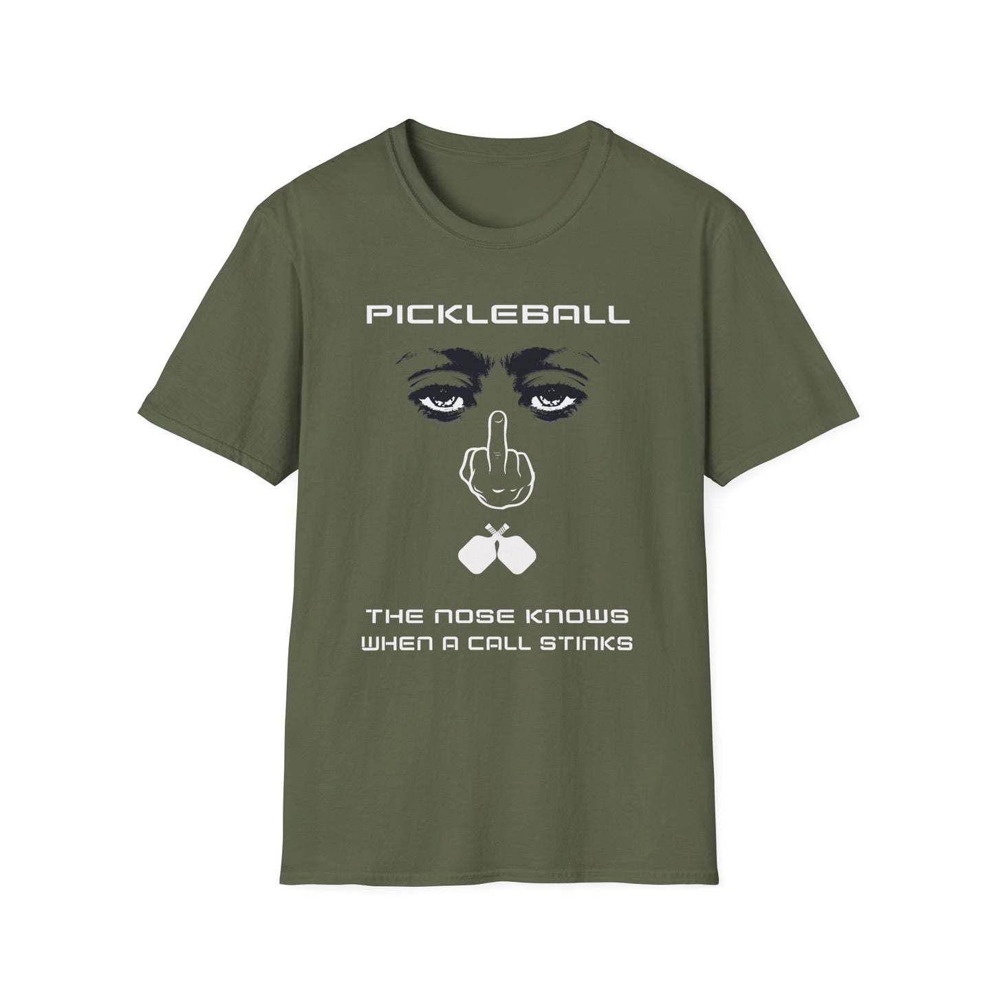 The Nose Knows When.  Pickleball Tee.