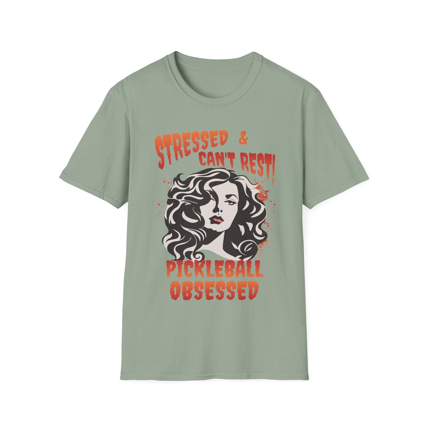 Stressed & Can't Rest. Pickleball Tee.