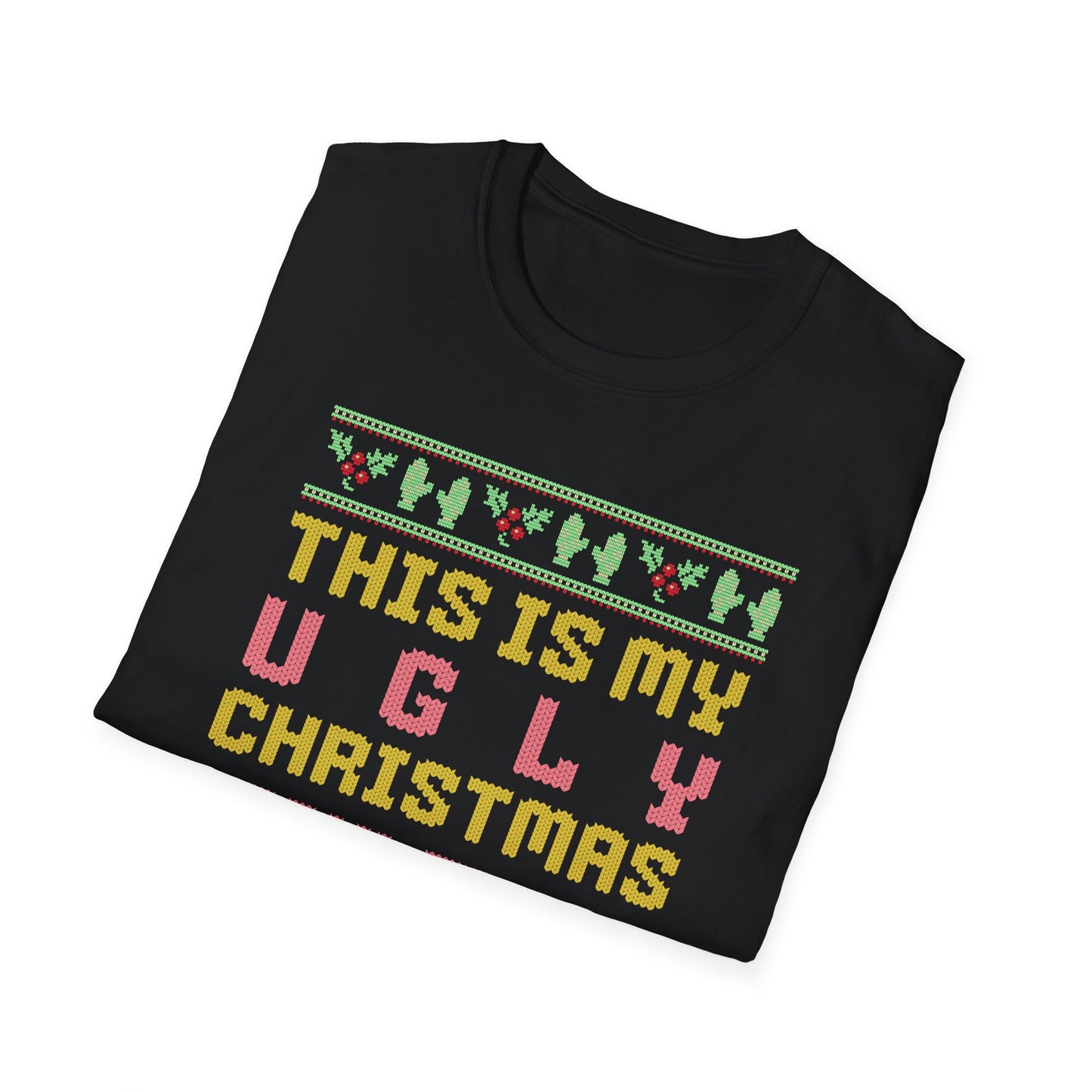 This is My Ugly Christmas Pickleball T-Shirt. Pickleball Tee.