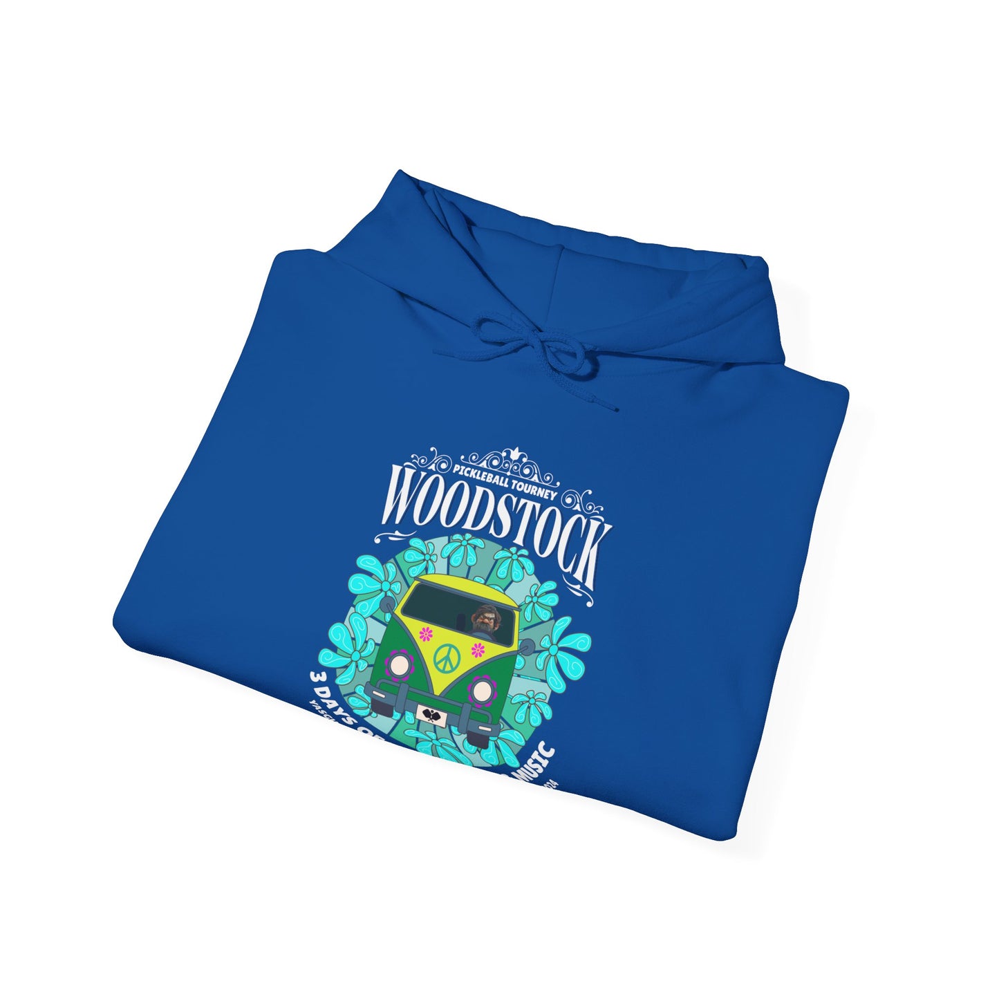 Woodstock. Three days of Pickleball and music. Unisex Heavy Blend™ Hooded Sweatshirt
