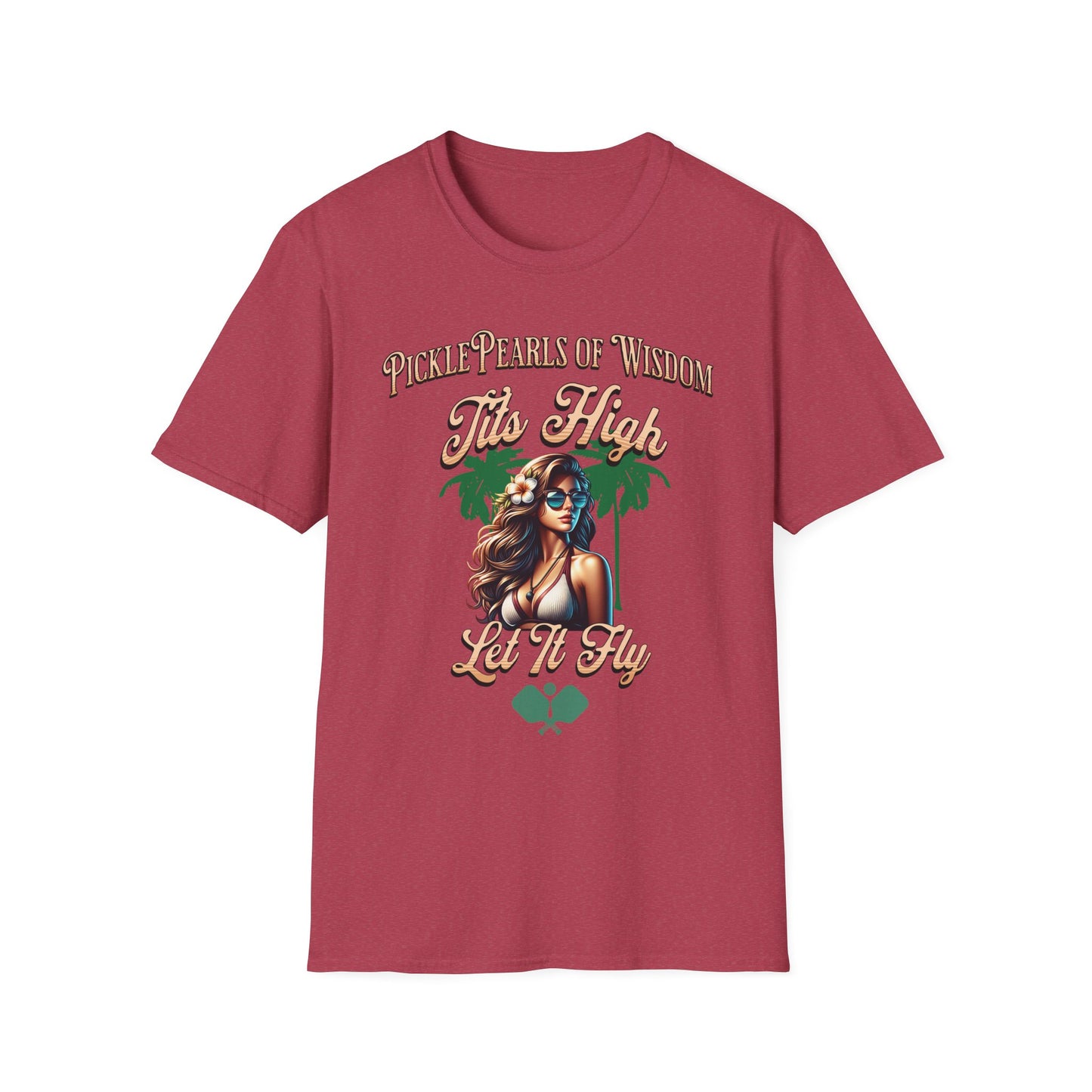 PicklePearls Of Wisdom. Pickleball Tee.