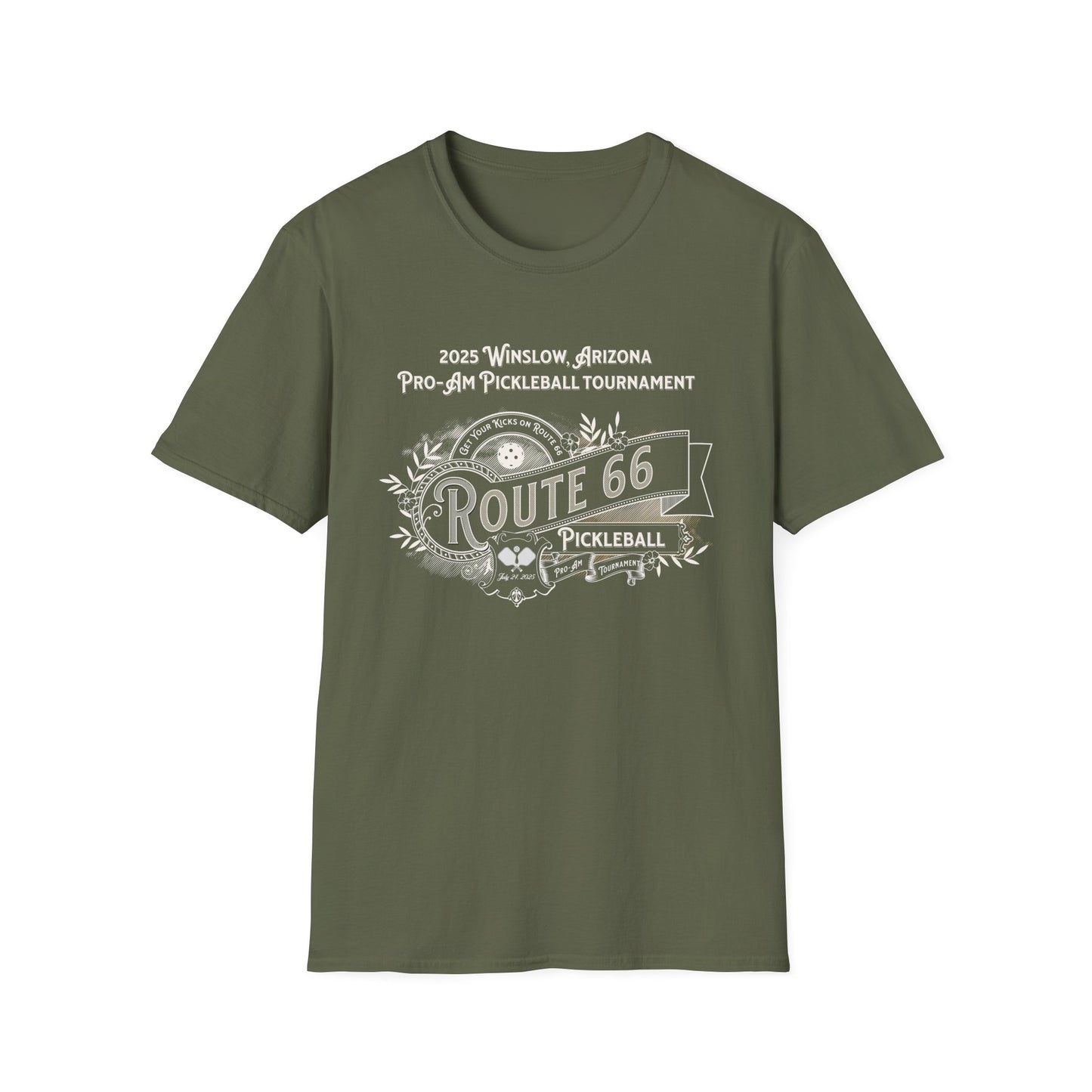Winslow Arizona Pro-Am. Pickleball Tee.