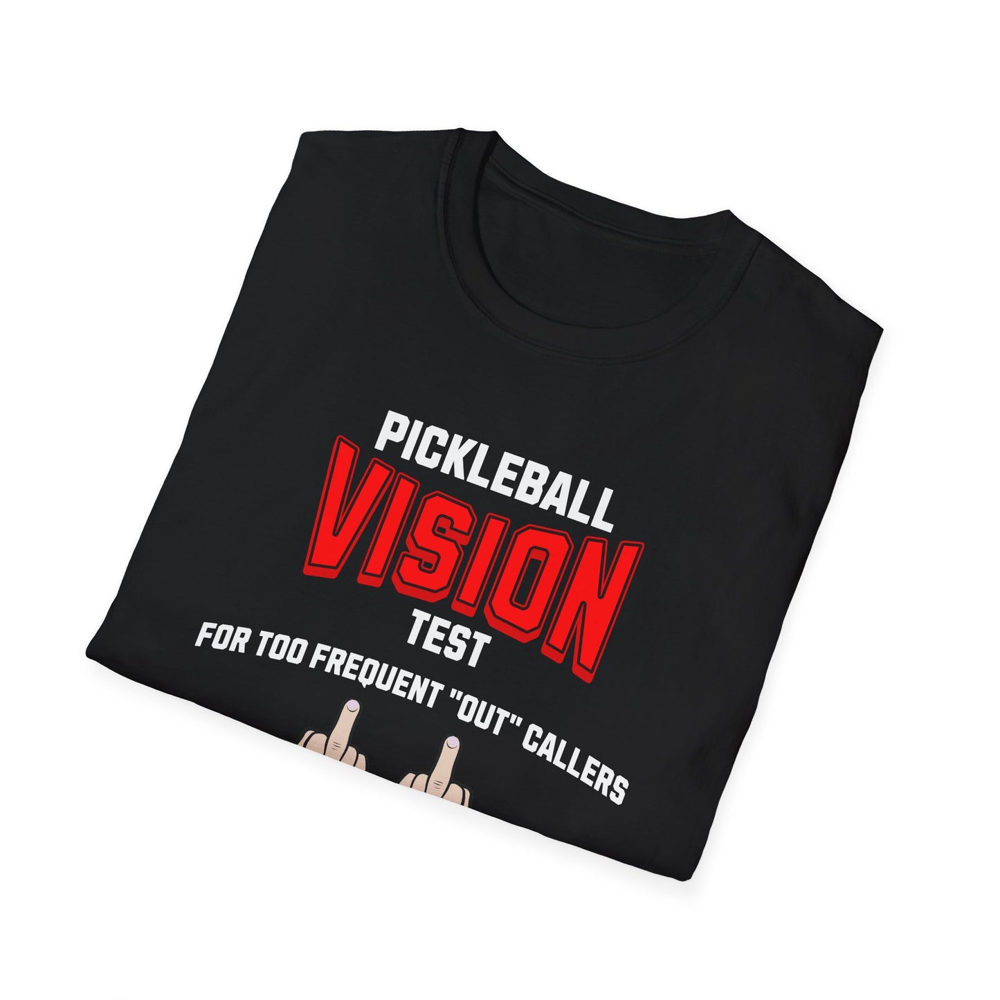 Pickleball Vision Test. Pickleball Tee.
