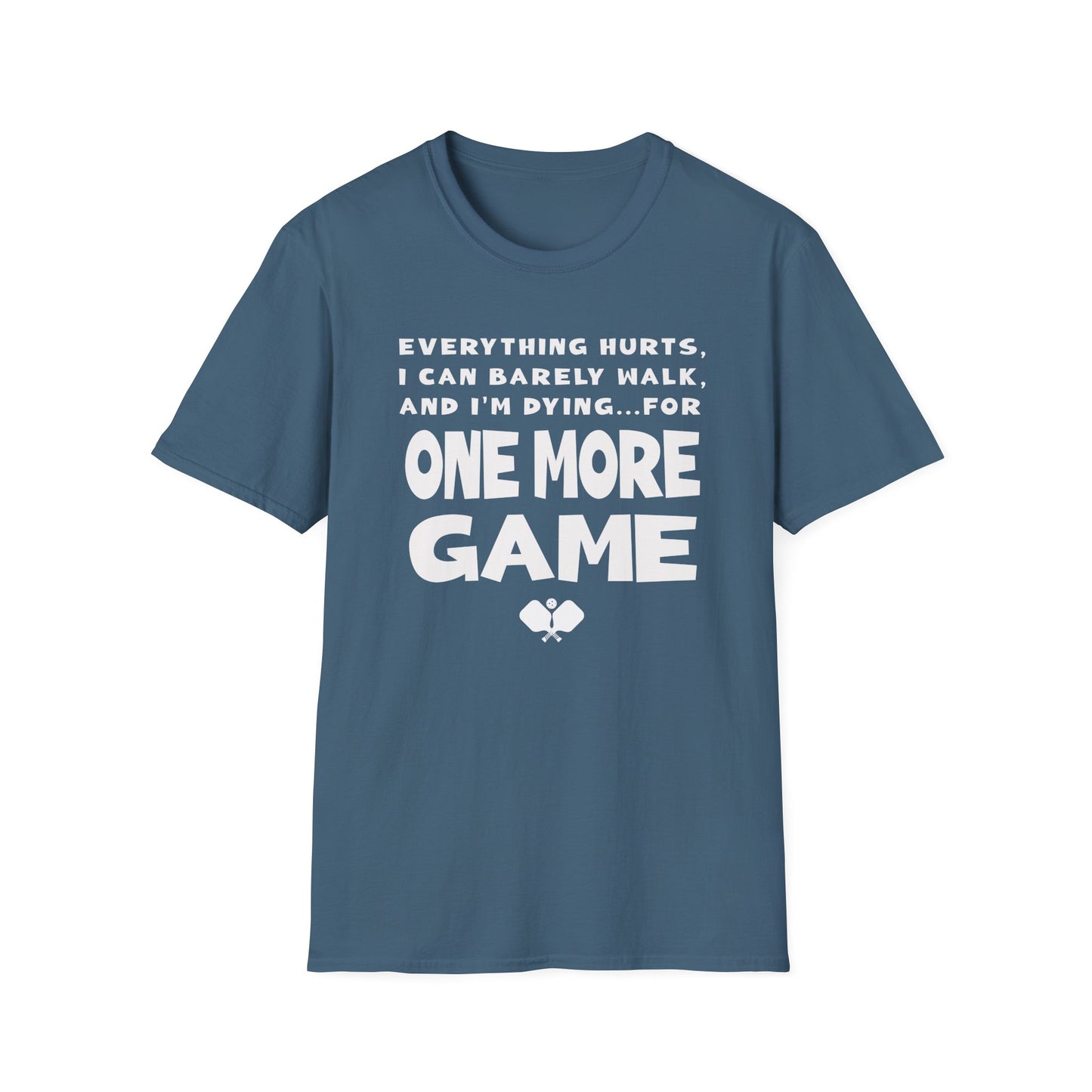 One More Game. Pickleball Tee.