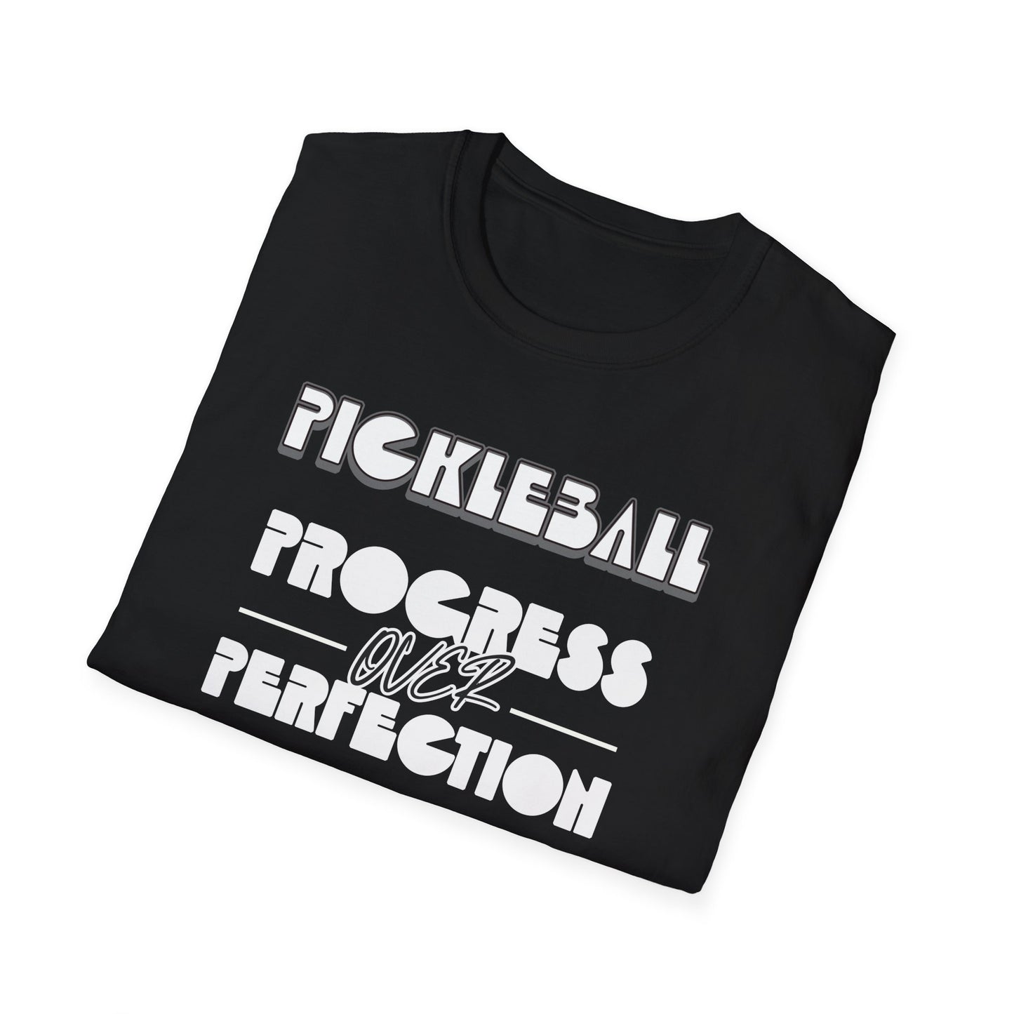 Progress over Perfection.  Pickleball Tee.