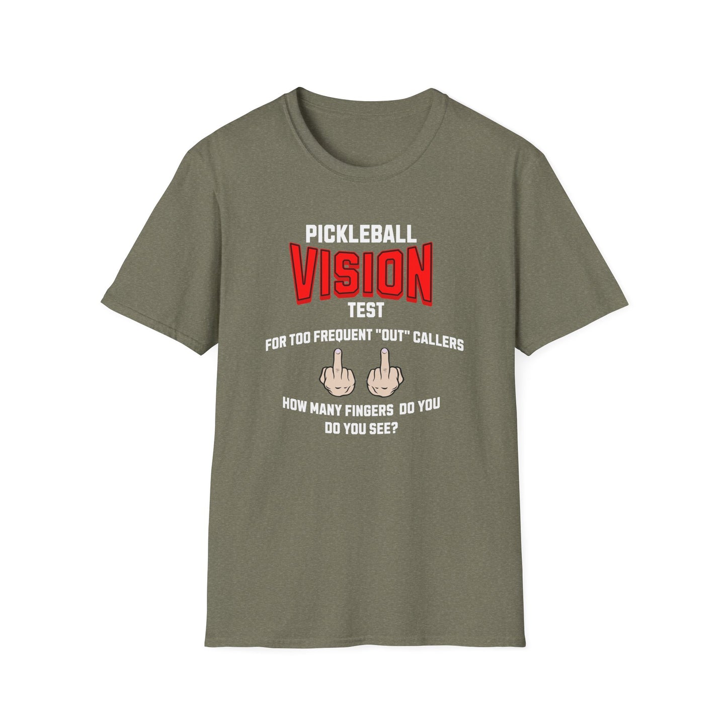 Pickleball Vision Test. Pickleball Tee.