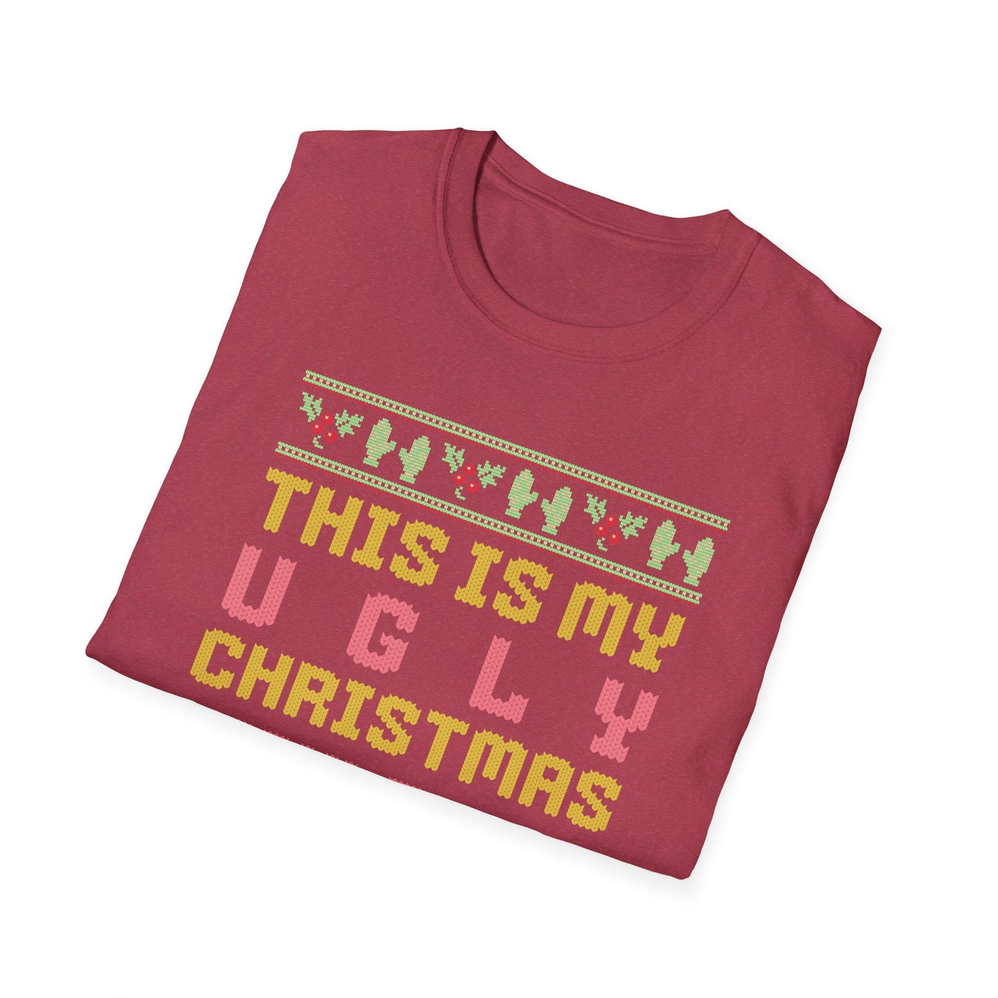 This is My Ugly Christmas Pickleball T-Shirt. Pickleball Tee.