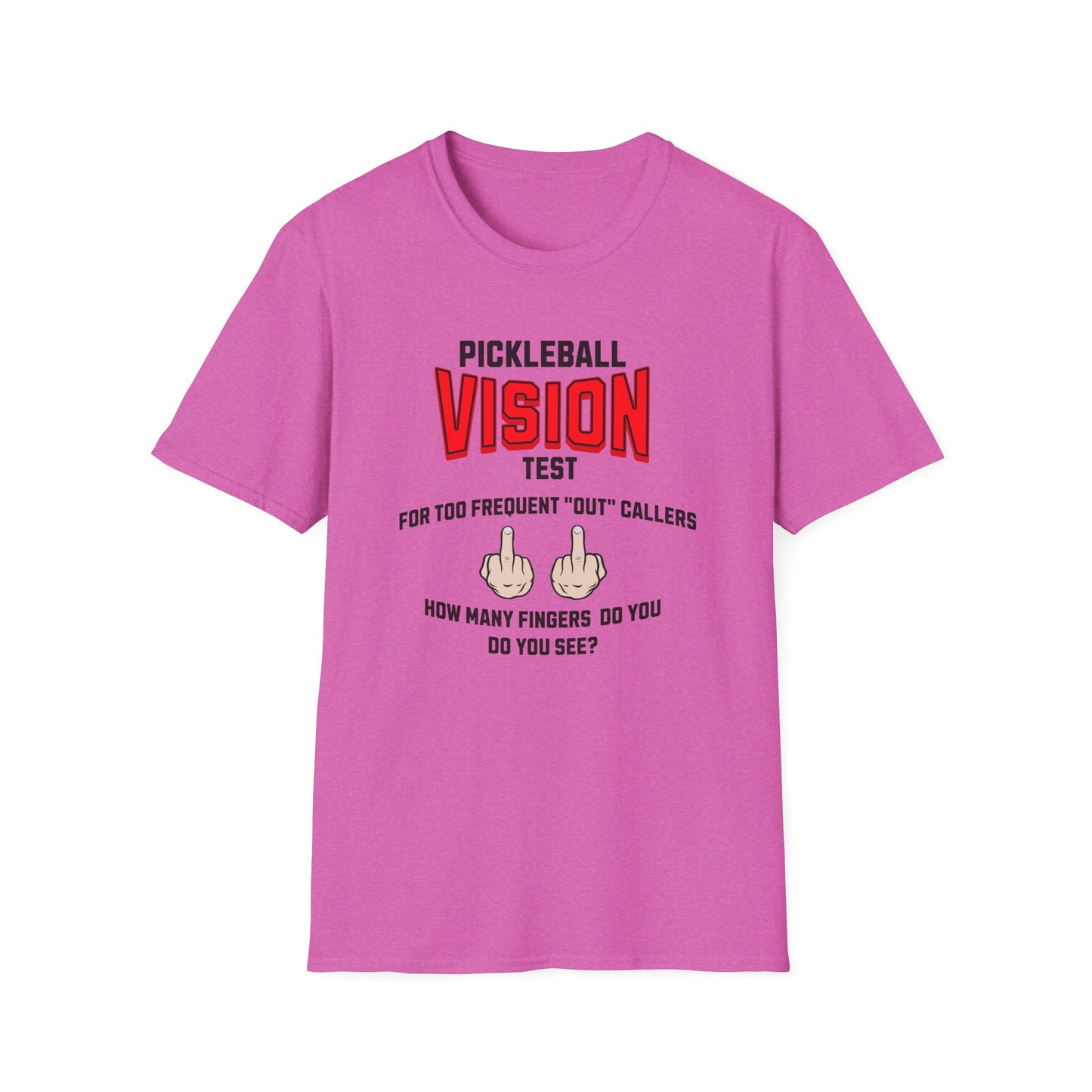 Pickleball Vision Test.  Pickleball Tee.
