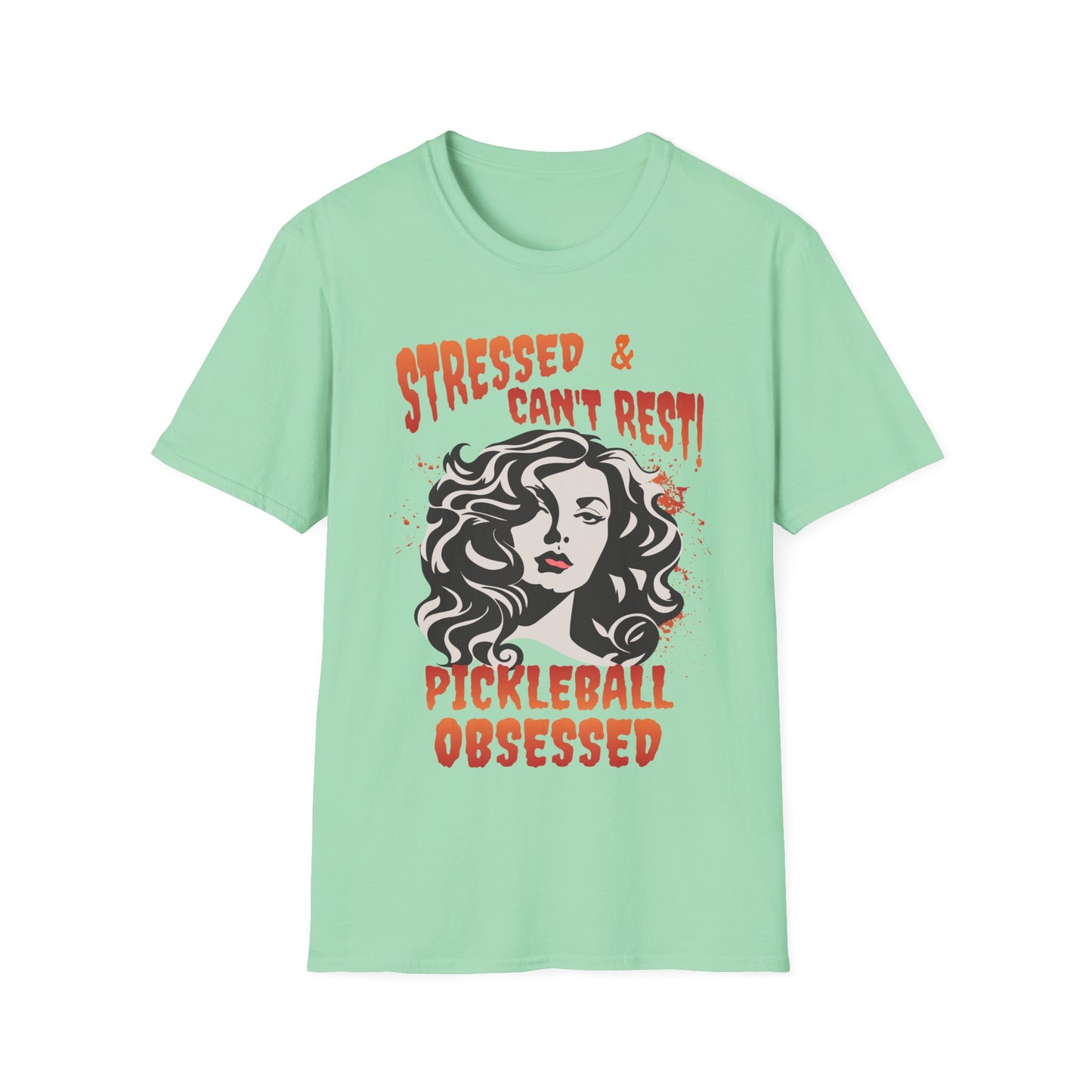 Stressed & Can't Rest. Pickleball Tee.