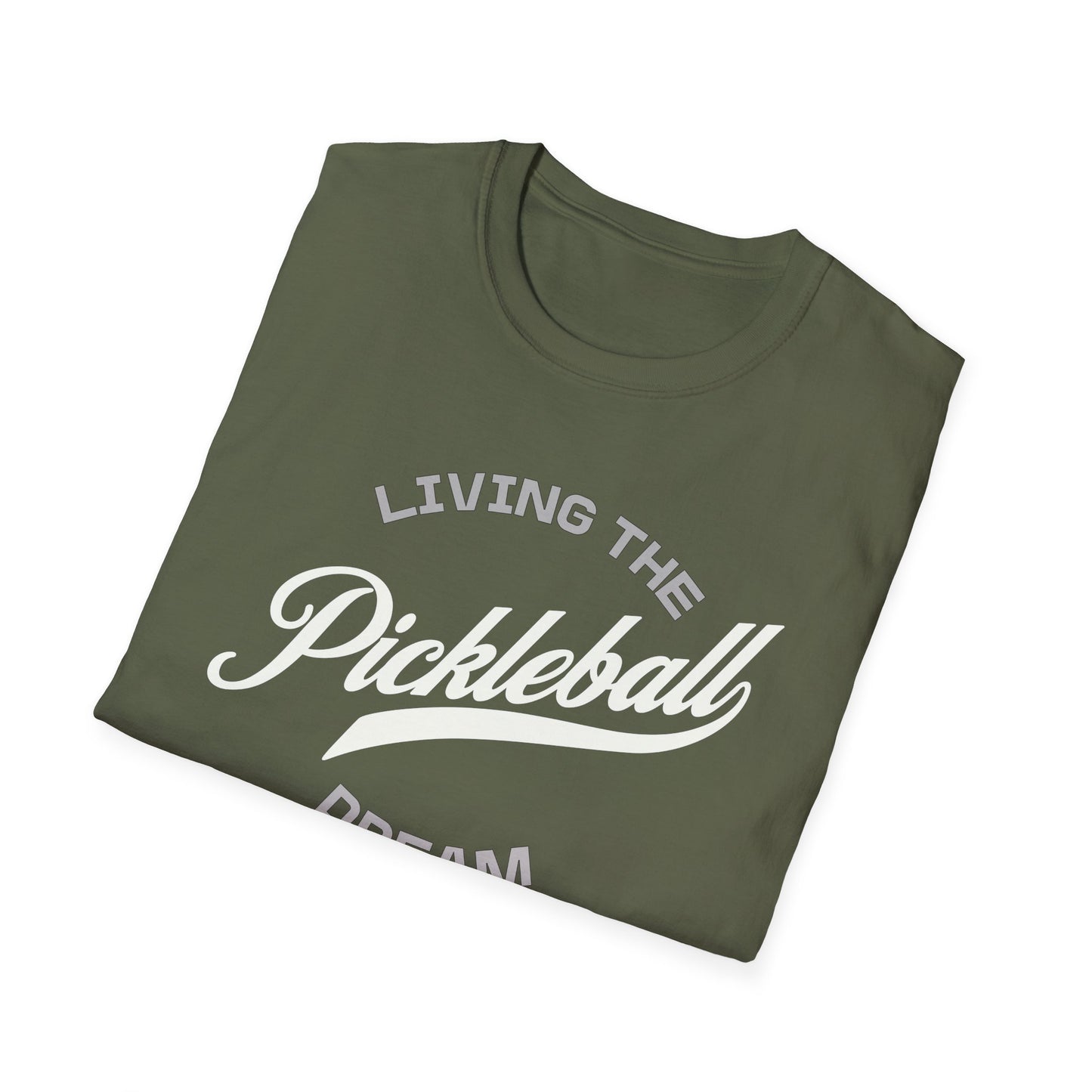 Living the Dream. Pickleball Tee.