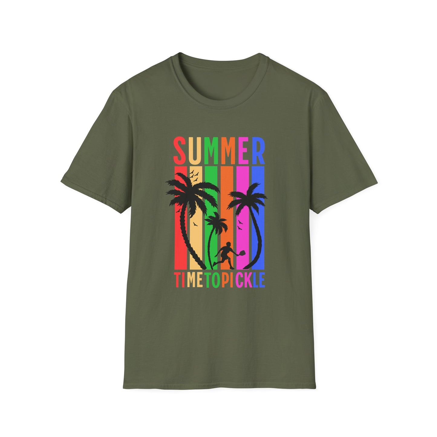 Summer. Time to pickle!. Pickleball Tee.