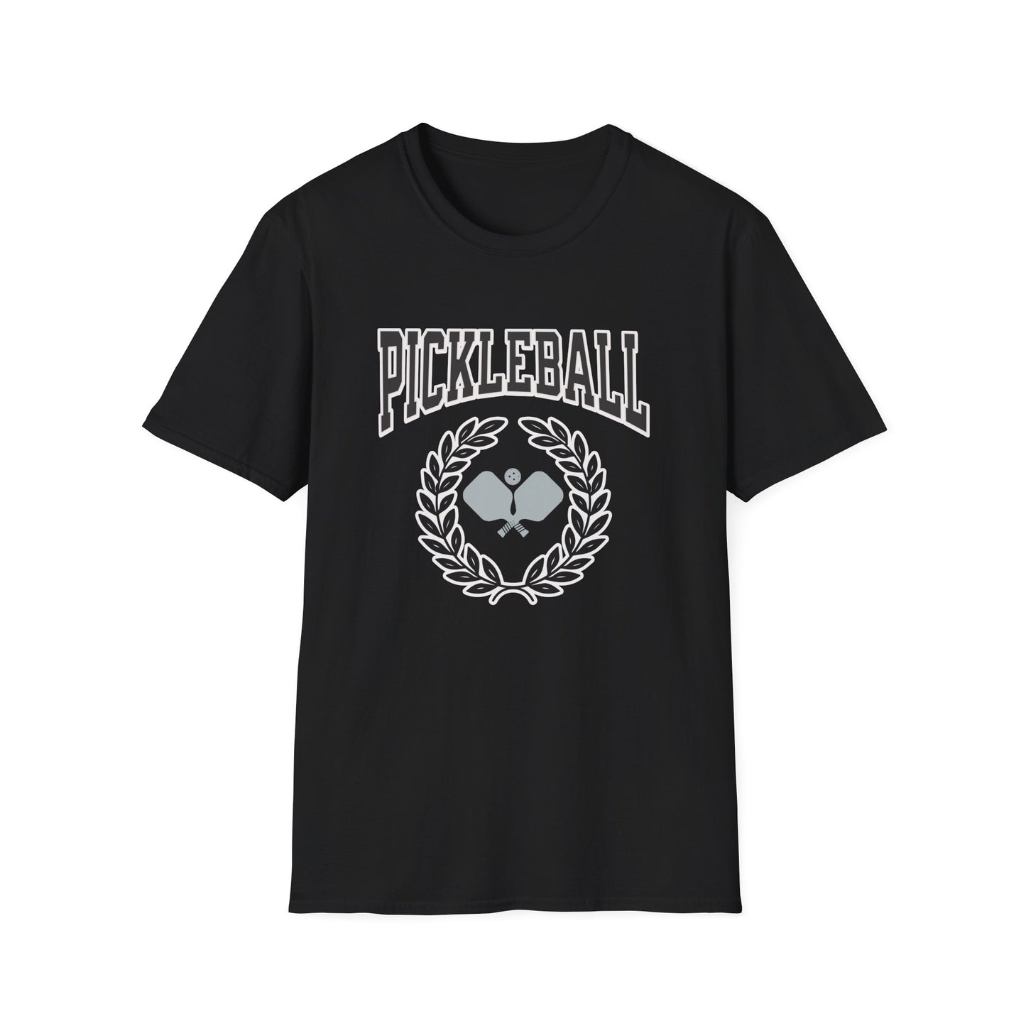Pickleball with wreath. Pickleball Tee.