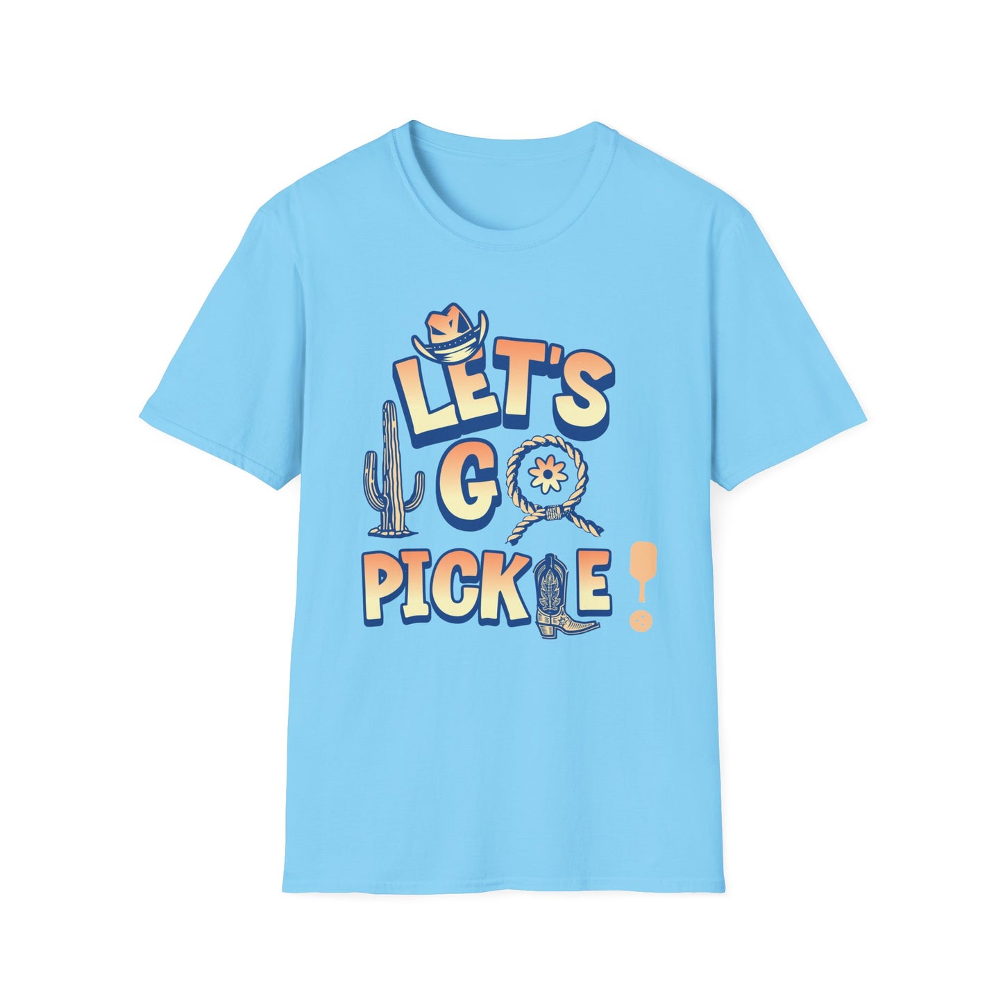 Let's Go Pickle. Pickleball Tee.