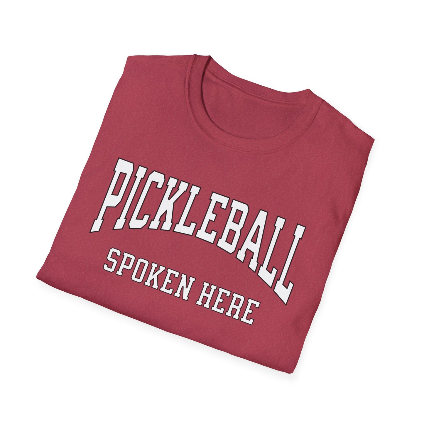 Pickleball Spoken Here.  Pickleball Tee.