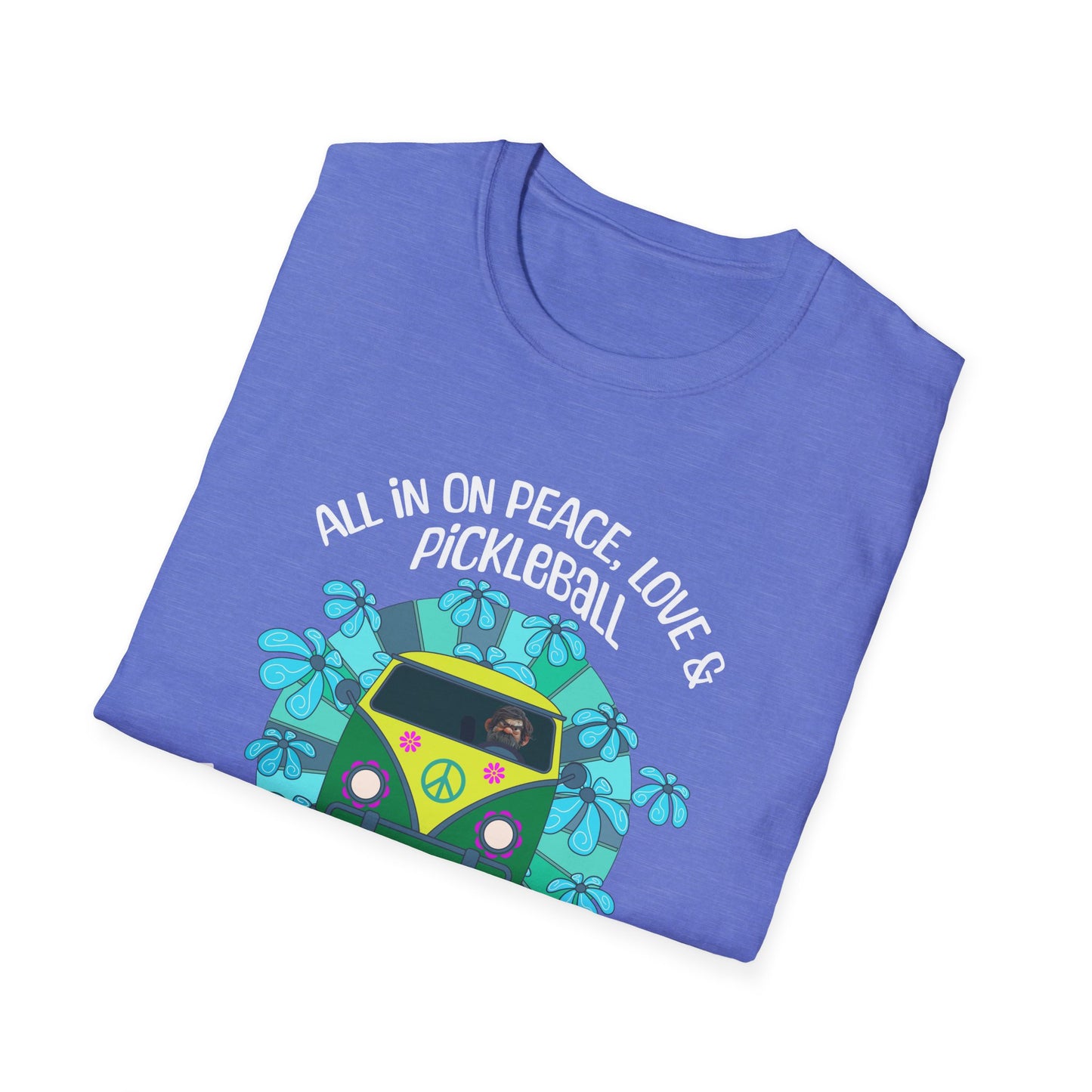 All In On Peace, Love & Pickleball. Pickleball Tee.