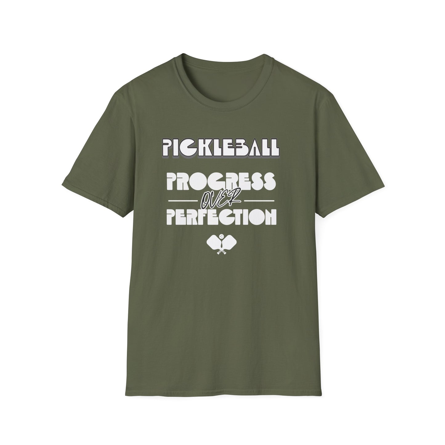 Progress over Perfection.  Pickleball Tee.