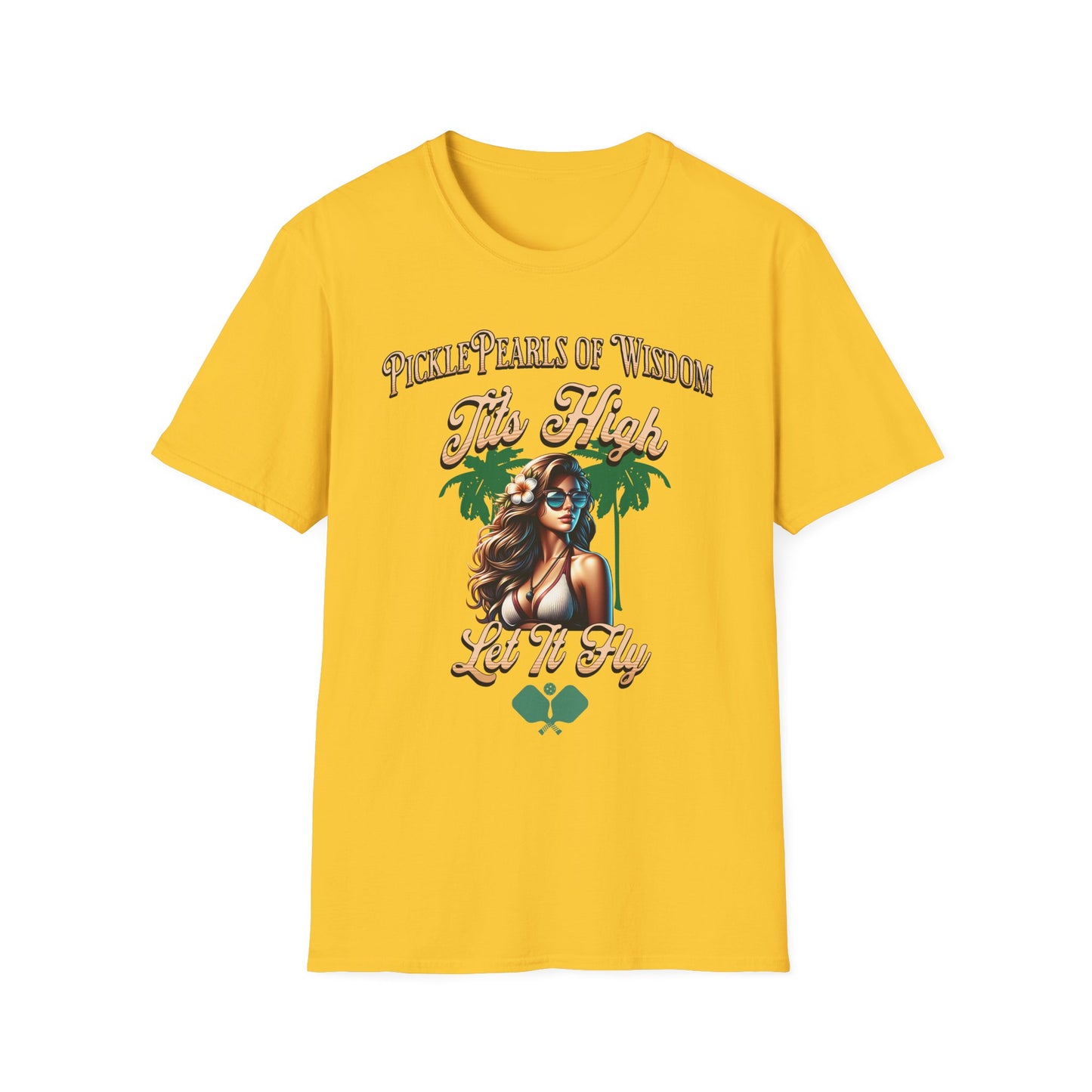 PicklePearls Of Wisdom. Pickleball Tee.