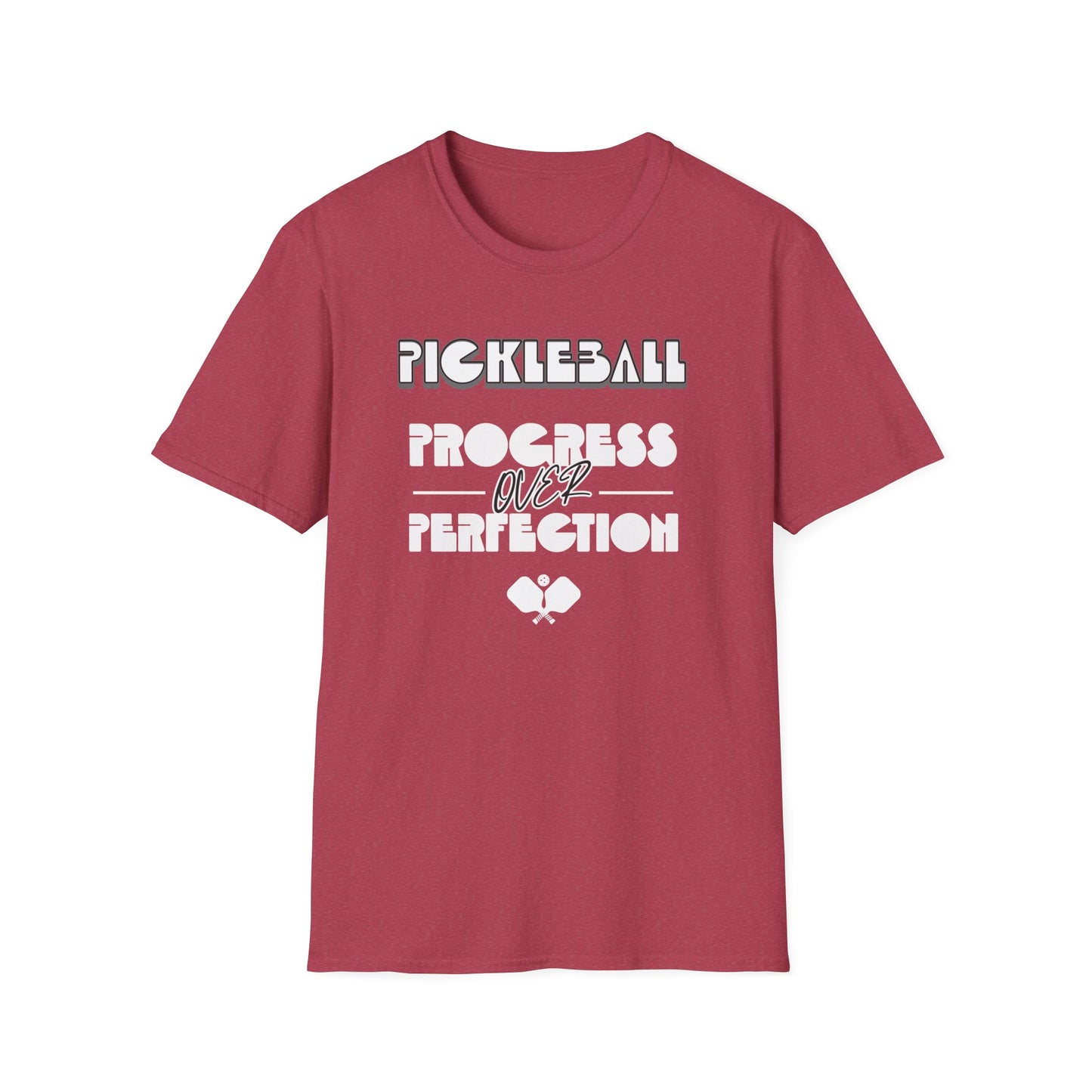 Progress over Perfection.  Pickleball Tee.