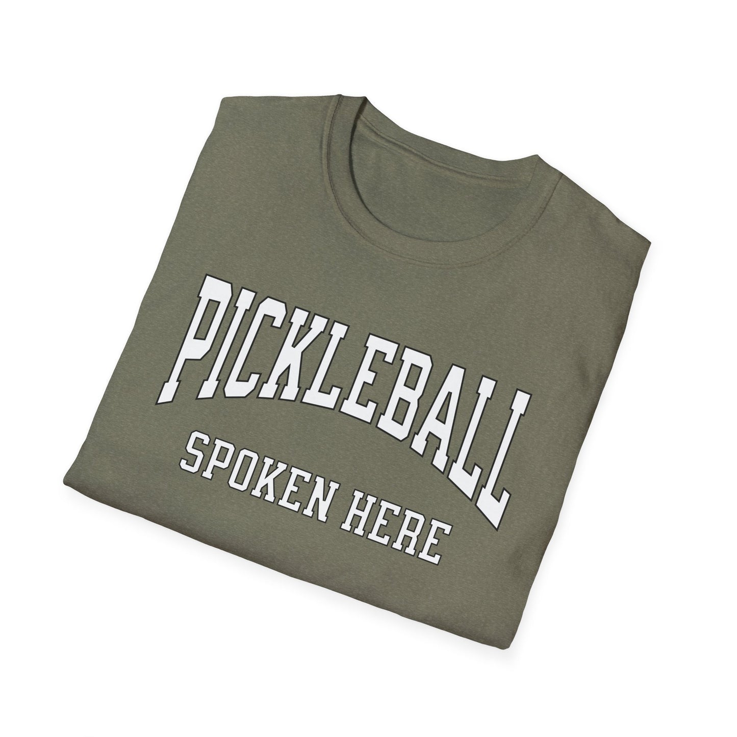 Pickleball Spoken Here. Pickleball Tee.