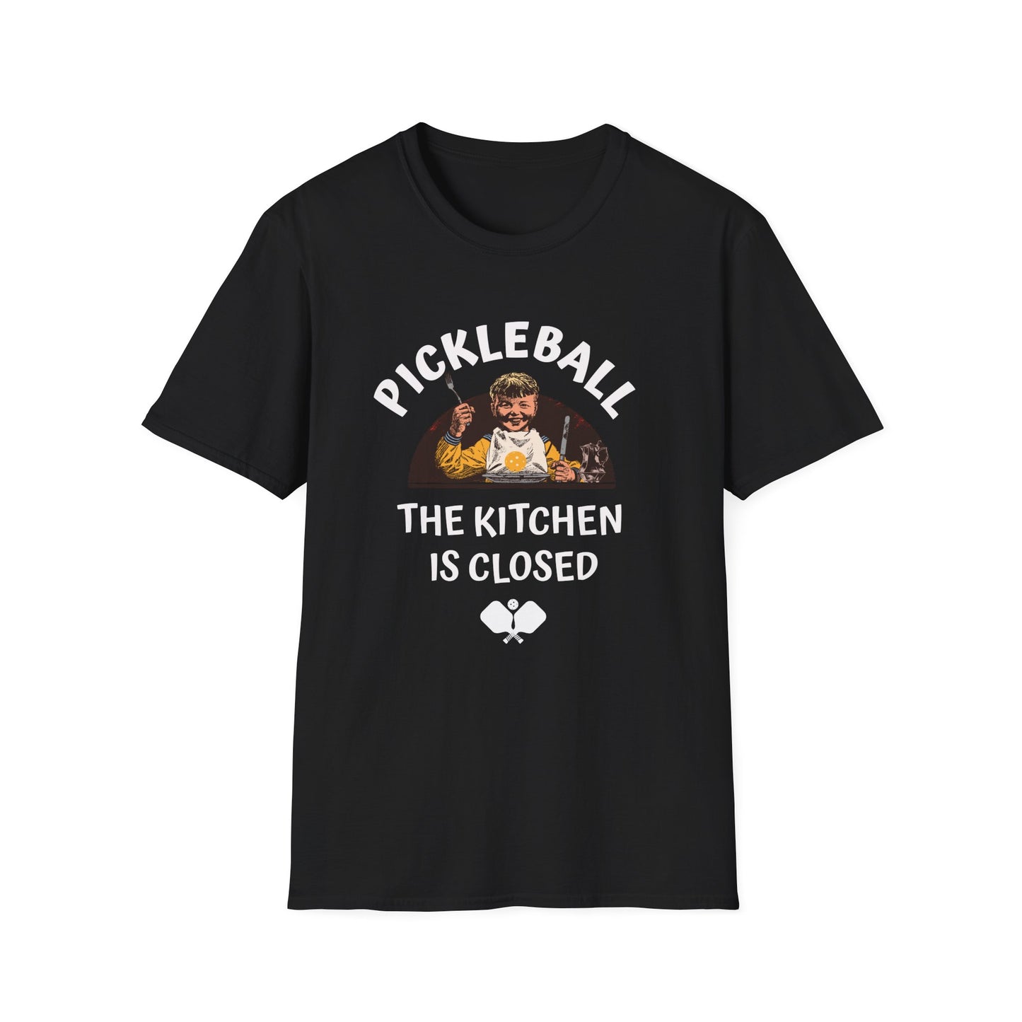 The Kitchen Is Closed. Pickleball Tee.