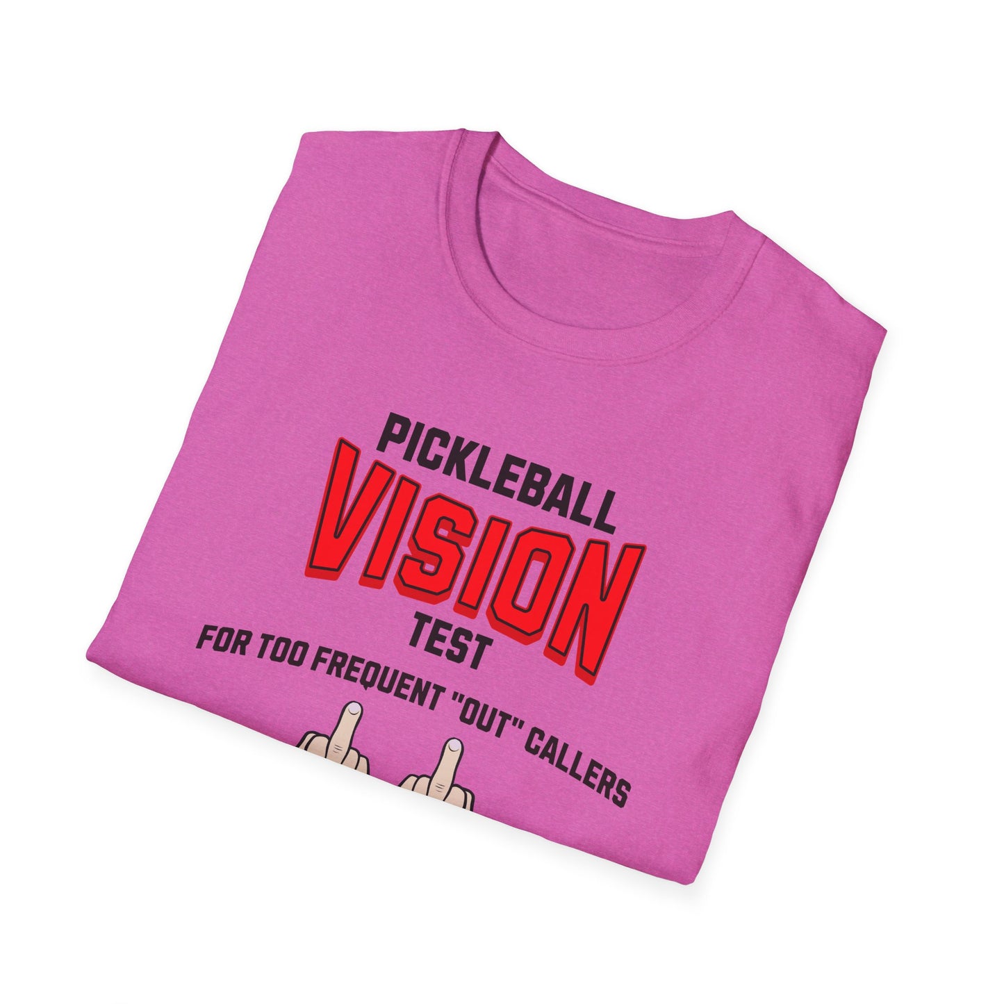Pickleball Vision Test.  Pickleball Tee.