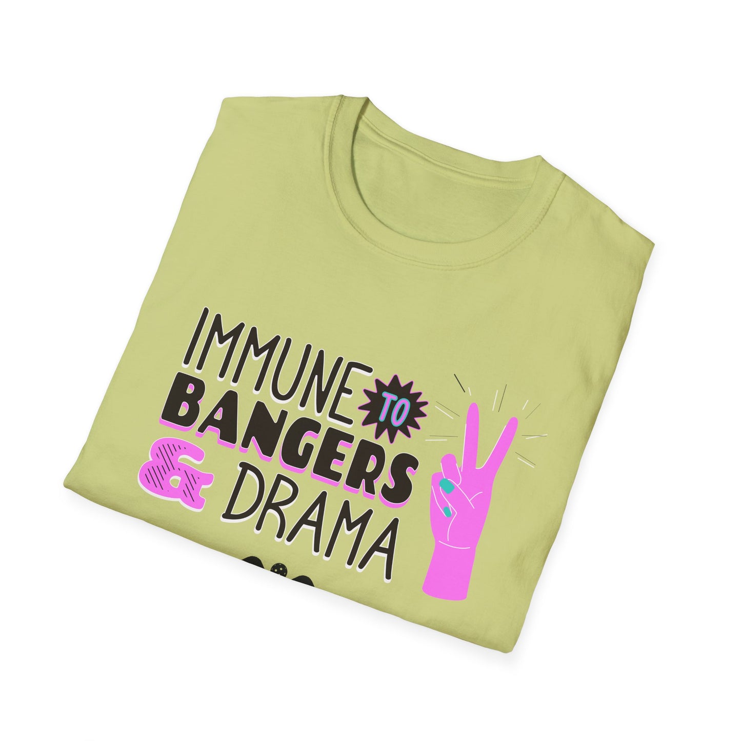 Immune to Bangers and Drama. Pickleball Tee.