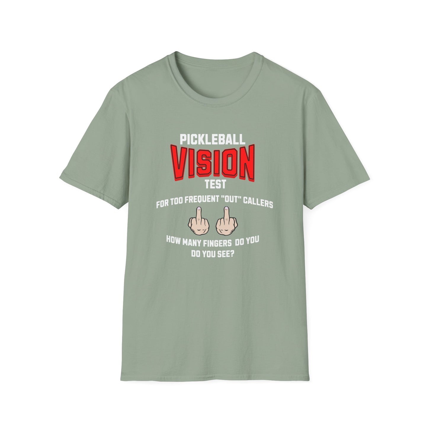 Pickleball Vision Test.  Pickleball Tee.