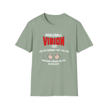 Pickleball Vision Test.  Pickleball Tee.