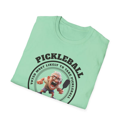 Voted Most Likely. Pickleball Tee.