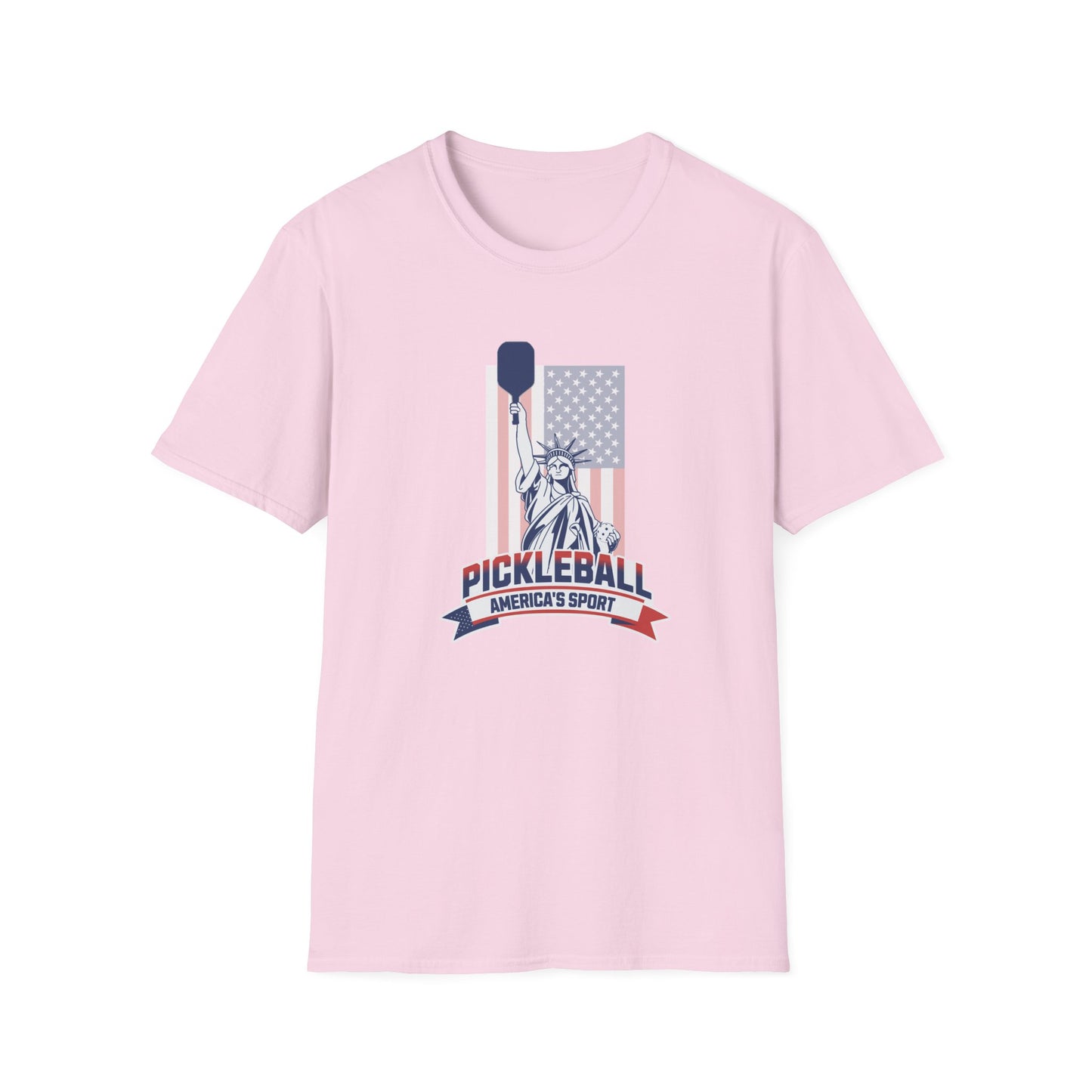 America's Sport with Flag.  Pickleball Tee.