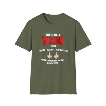 Pickleball Vision Test.  Pickleball Tee.