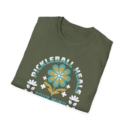 Pickleball Heals. Pickleball Tee.