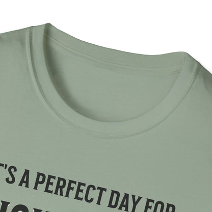 It's A Perfect Day For Pickleball. Unisex Softstyle T-Shirt