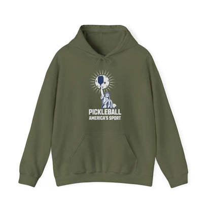 Pickleball. America's Sport. Unisex Heavy Blend™ Hooded Sweatshirt