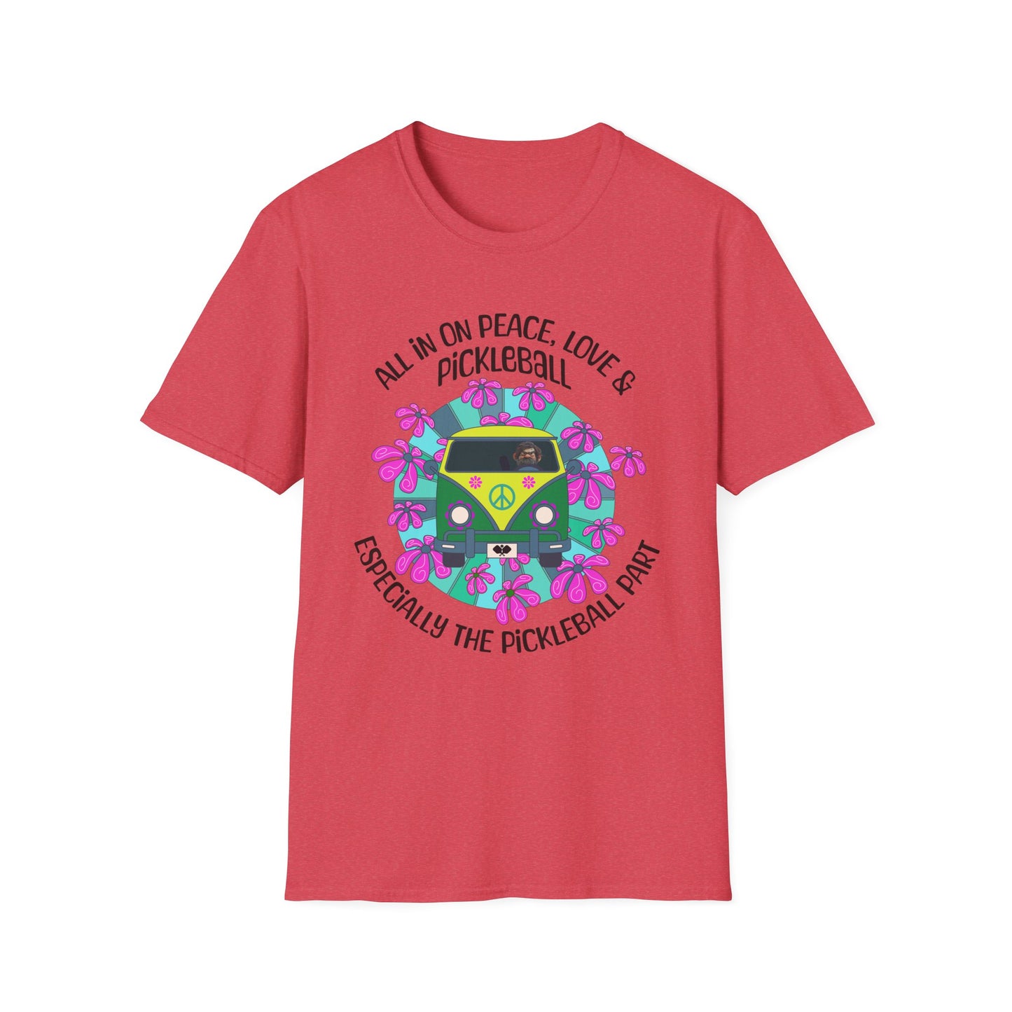 All In On Peace Love & Pickleball Shirt. Pickleball Lover Gift